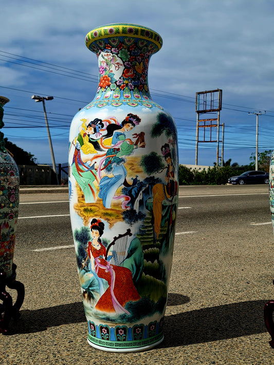 🎎🏮🇨🇳 ¡Jarrón de Porcelana Fina de China calidad de museo! 🇨🇳🏮🎎