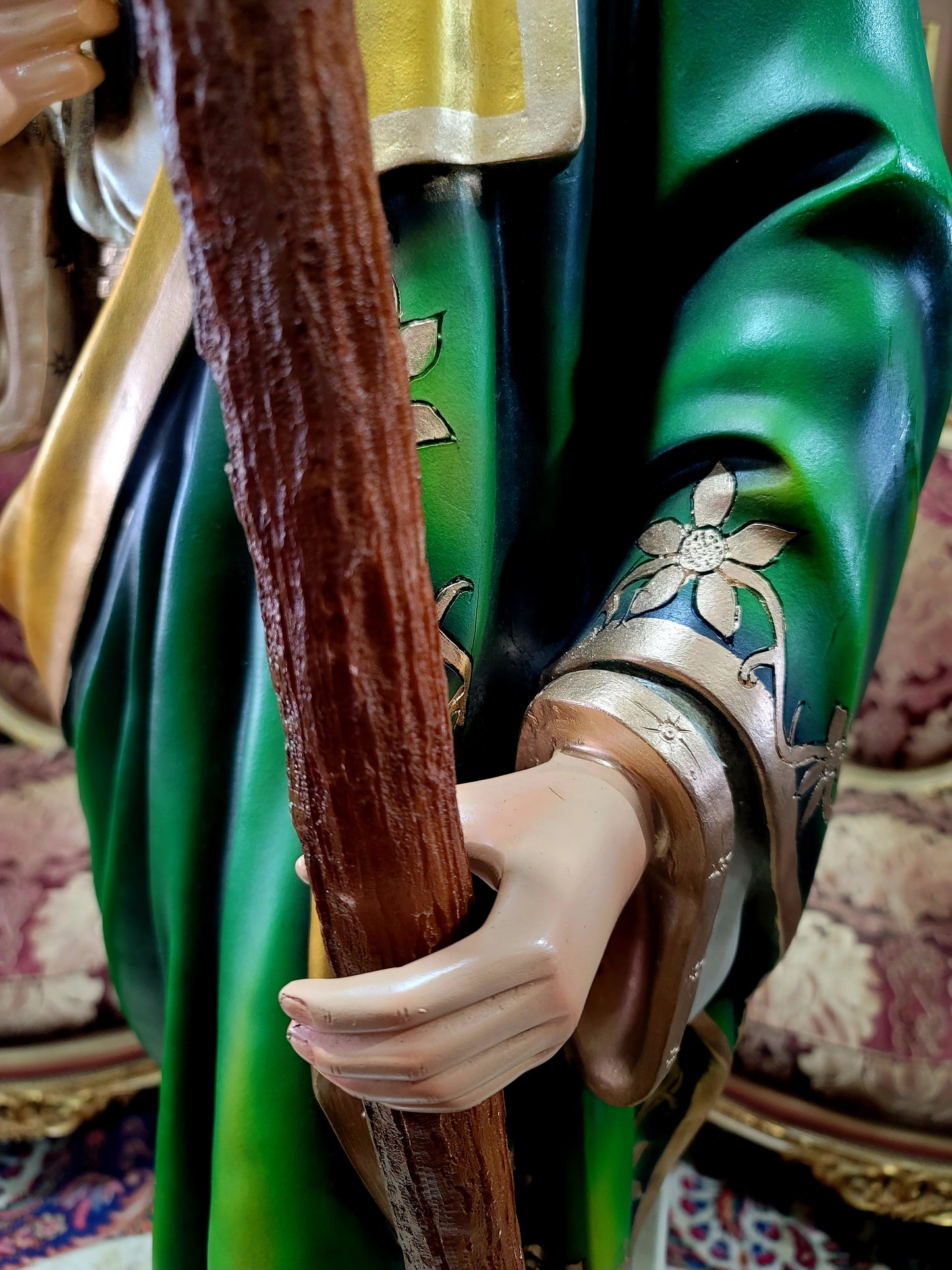 🗡️🪽 Espectacular Escultura de San Judas Tadeo en Resina con Detalles Intrincados🪽🗡️