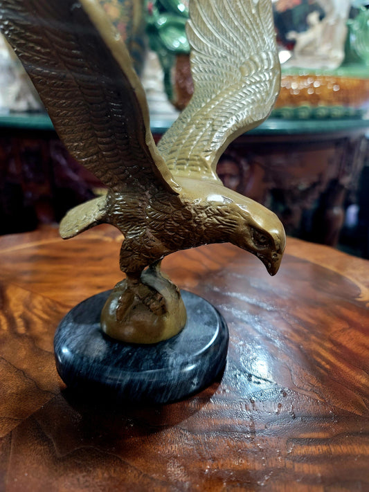 🦅Escultura de Aguila con Base de Marmol🦅