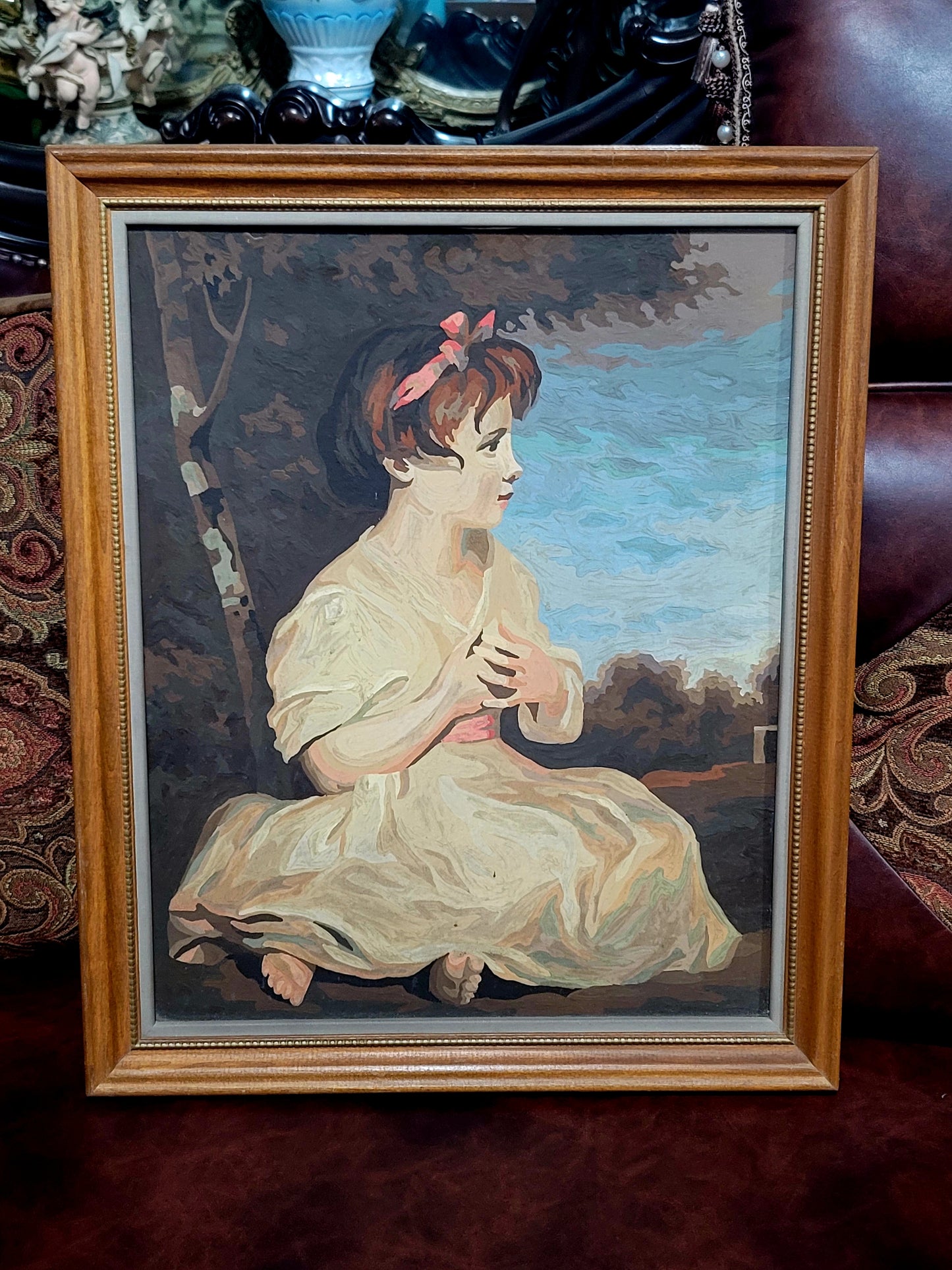 🌺 ✨ Arte con encanto y nostalgia: Par de pinturas Mid-Century En Aceite on Canvas ✨🖌️