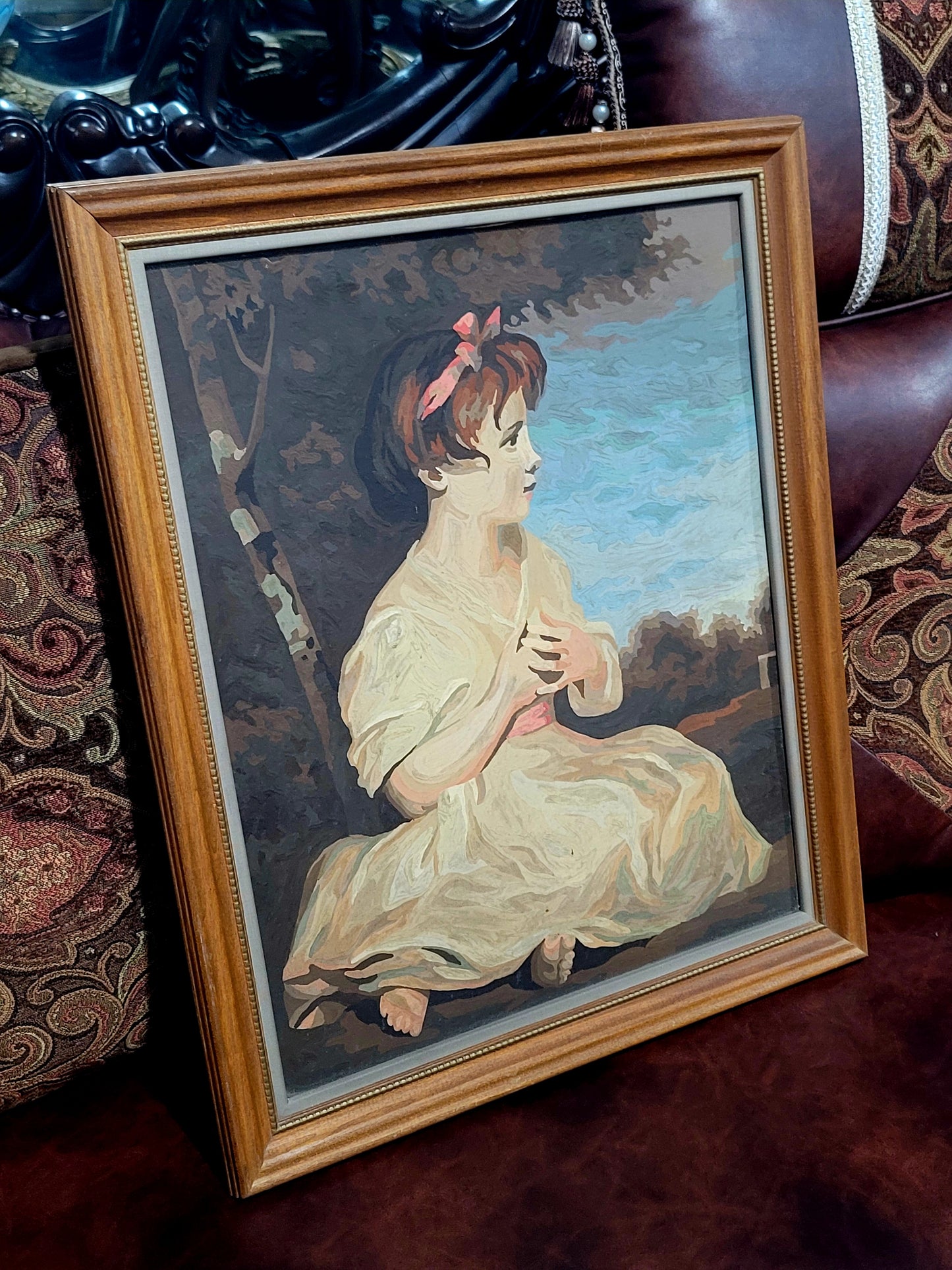 🌺 ✨ Arte con encanto y nostalgia: Par de pinturas Mid-Century En Aceite on Canvas ✨🖌️