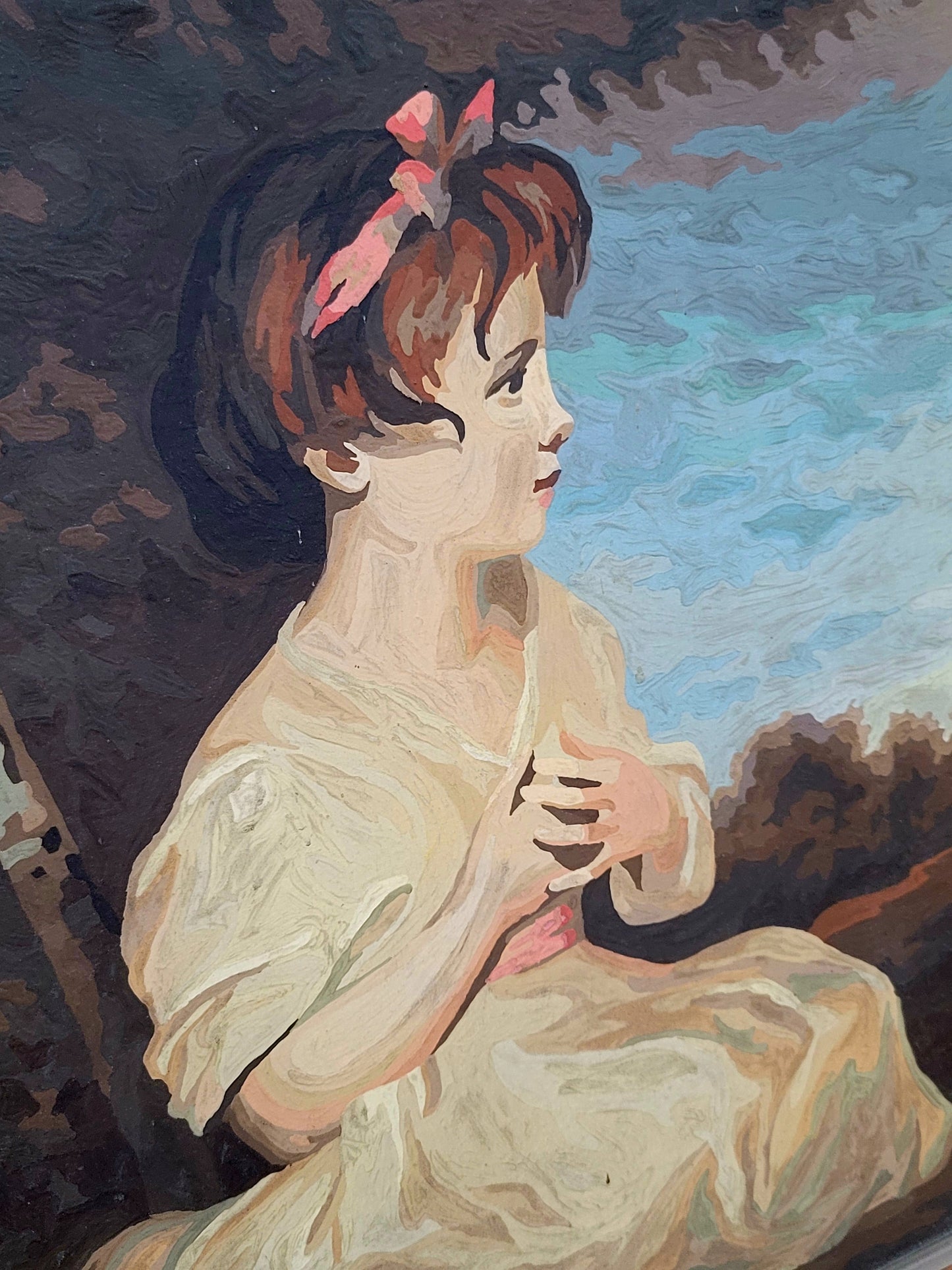 🌺 ✨ Arte con encanto y nostalgia: Par de pinturas Mid-Century En Aceite on Canvas ✨🖌️