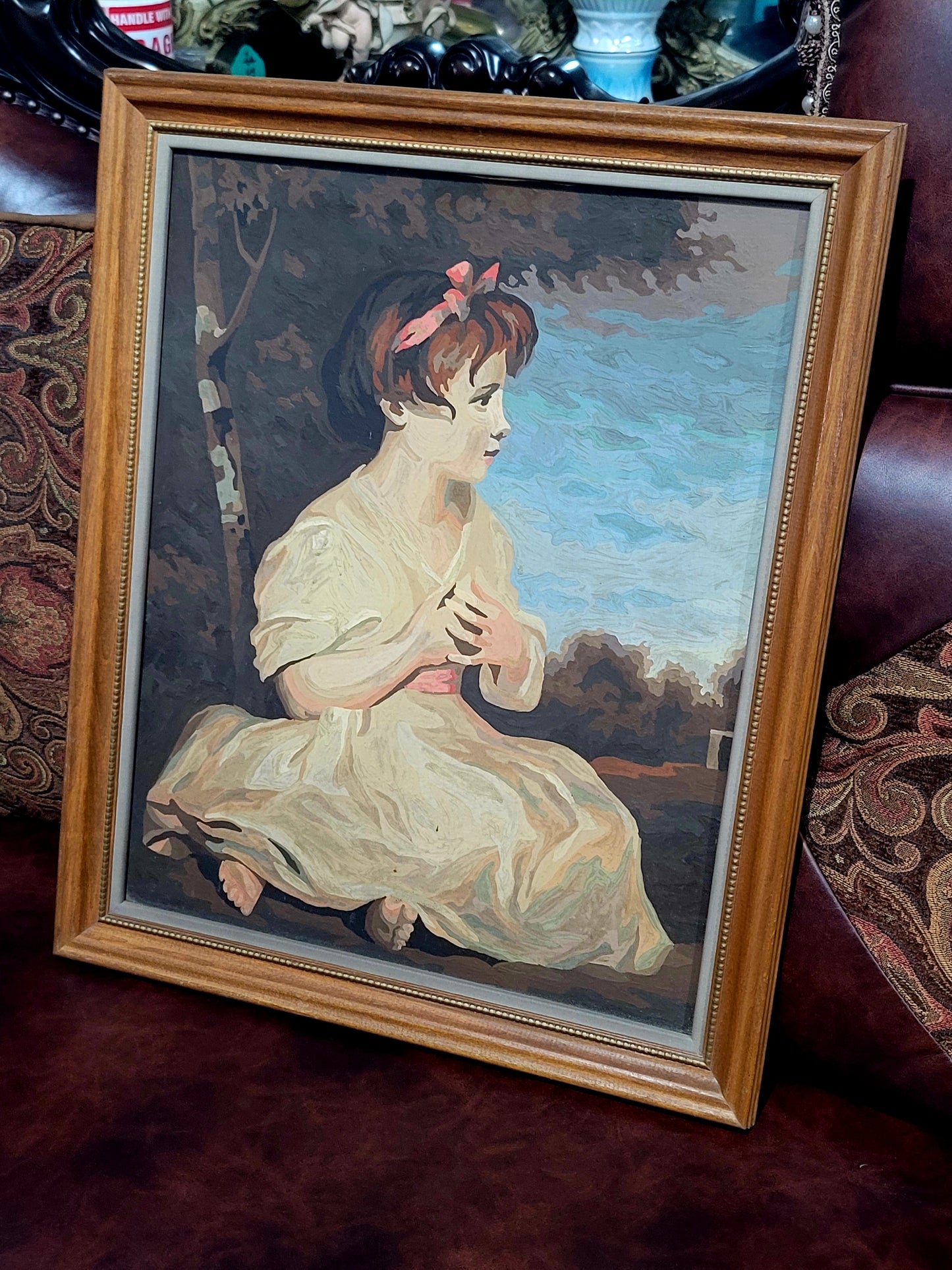 🌺 ✨ Arte con encanto y nostalgia: Par de pinturas Mid-Century En Aceite on Canvas ✨🖌️