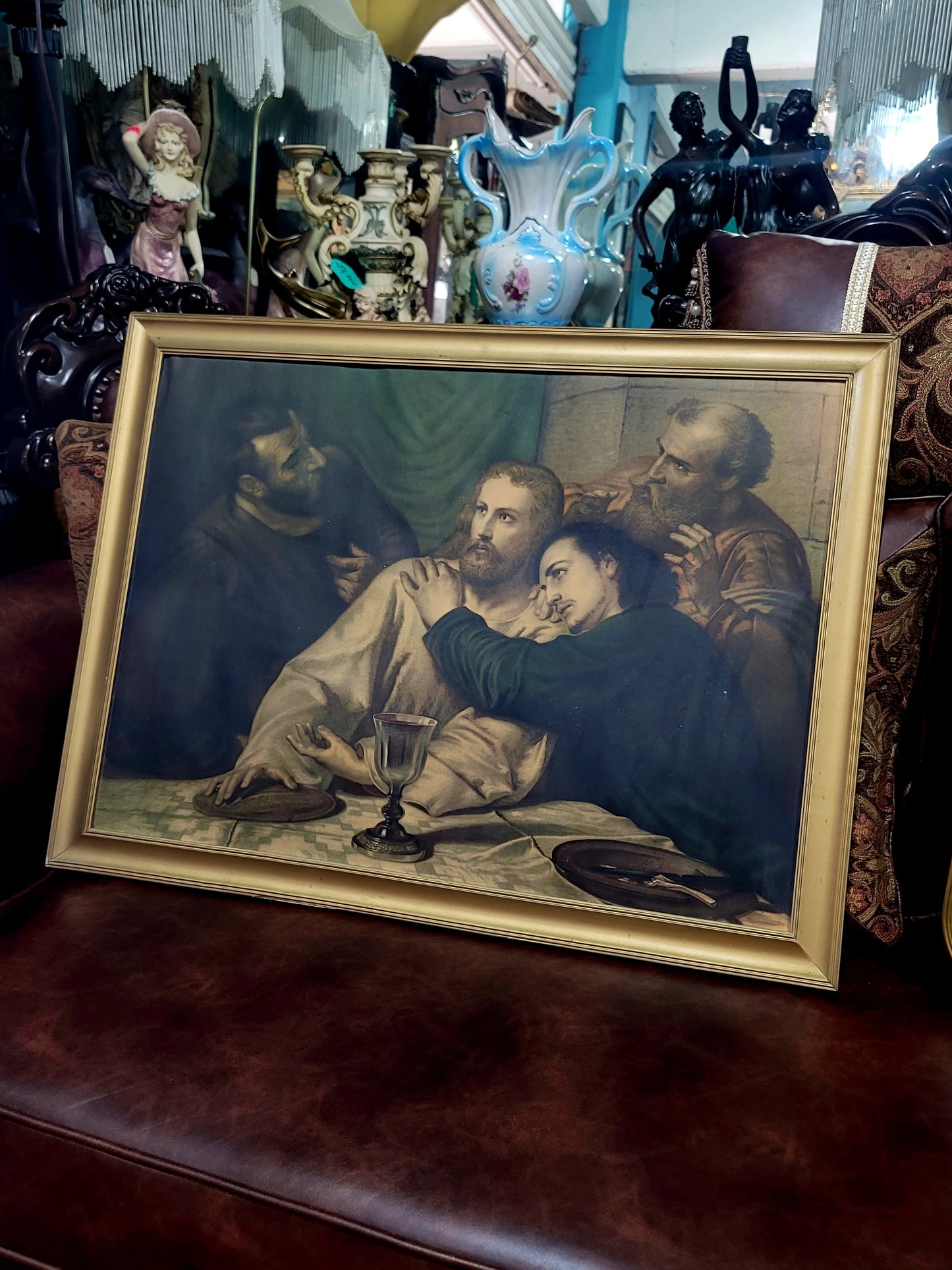 🗡️🪽Litografia De La Ultima Cena 1926🪽 🗡️