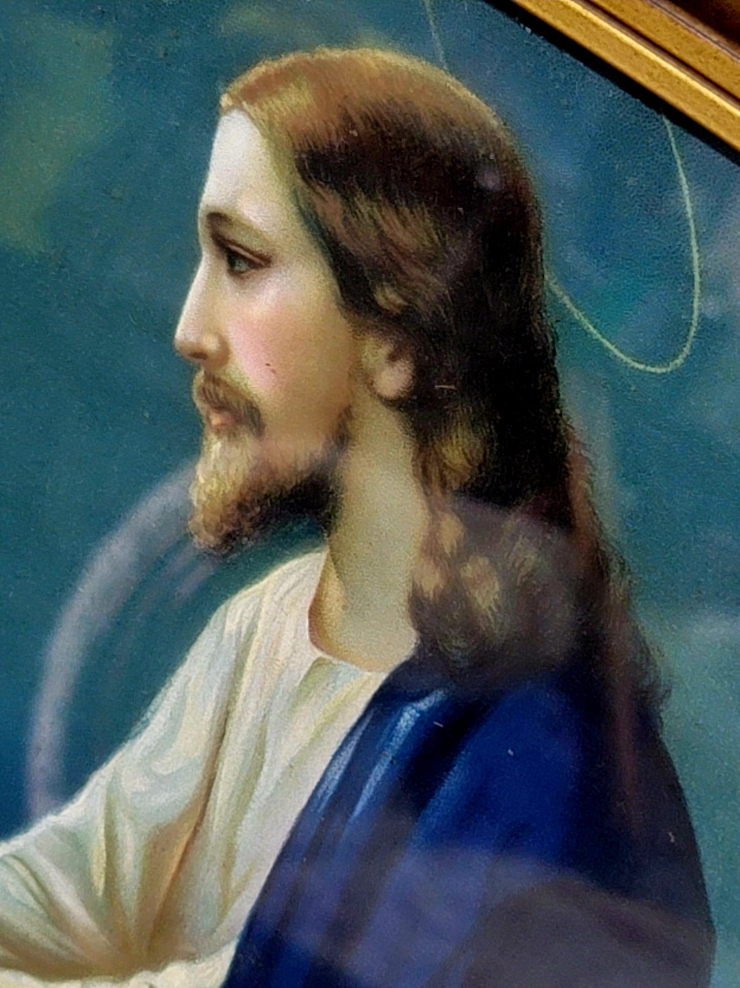 🗡️🪽Litografia De Jesus Contemplando Jerusalem Desde El Monte De Los Olivos🪽 🗡️