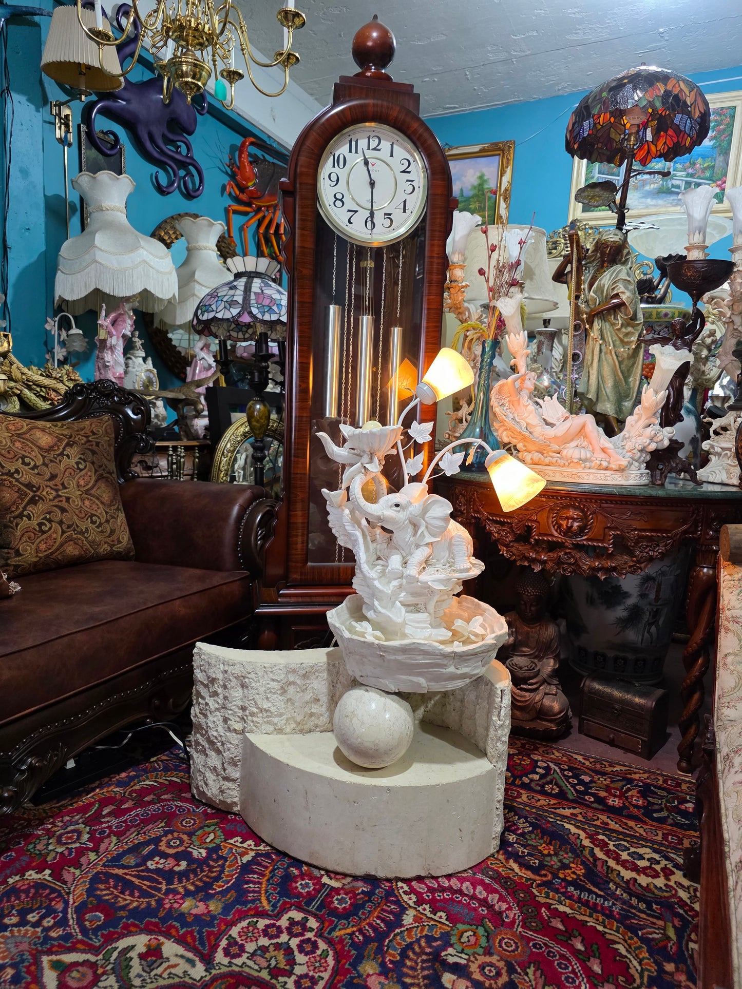 💧✨ Fuente Decorativa De Elefante con Iluminación – Elegancia y Arte en Rosarito Antiques ✨💧