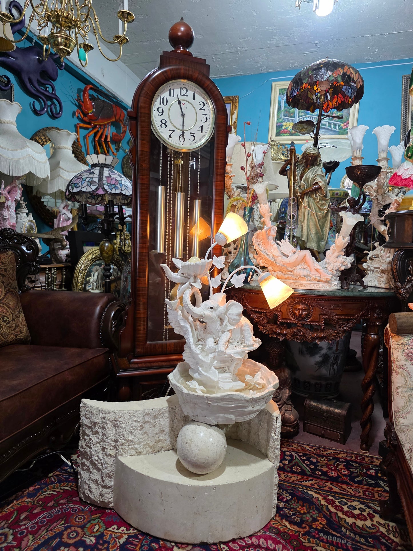 💧✨ Fuente Decorativa De Elefante con Iluminación – Elegancia y Arte en Rosarito Antiques ✨💧