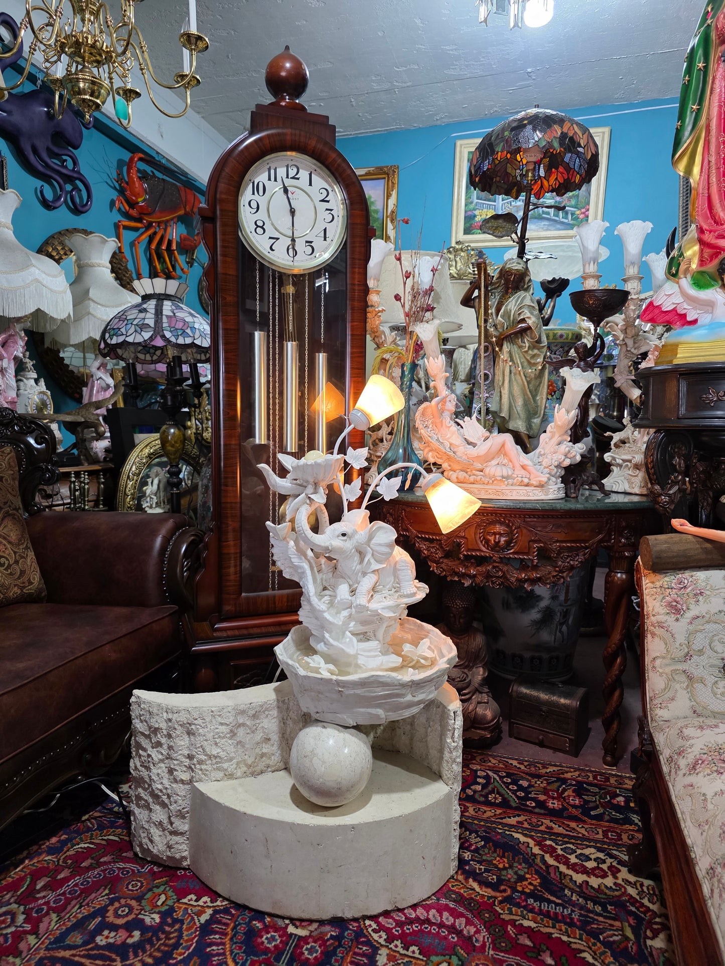 💧✨ Fuente Decorativa De Elefante con Iluminación – Elegancia y Arte en Rosarito Antiques ✨💧