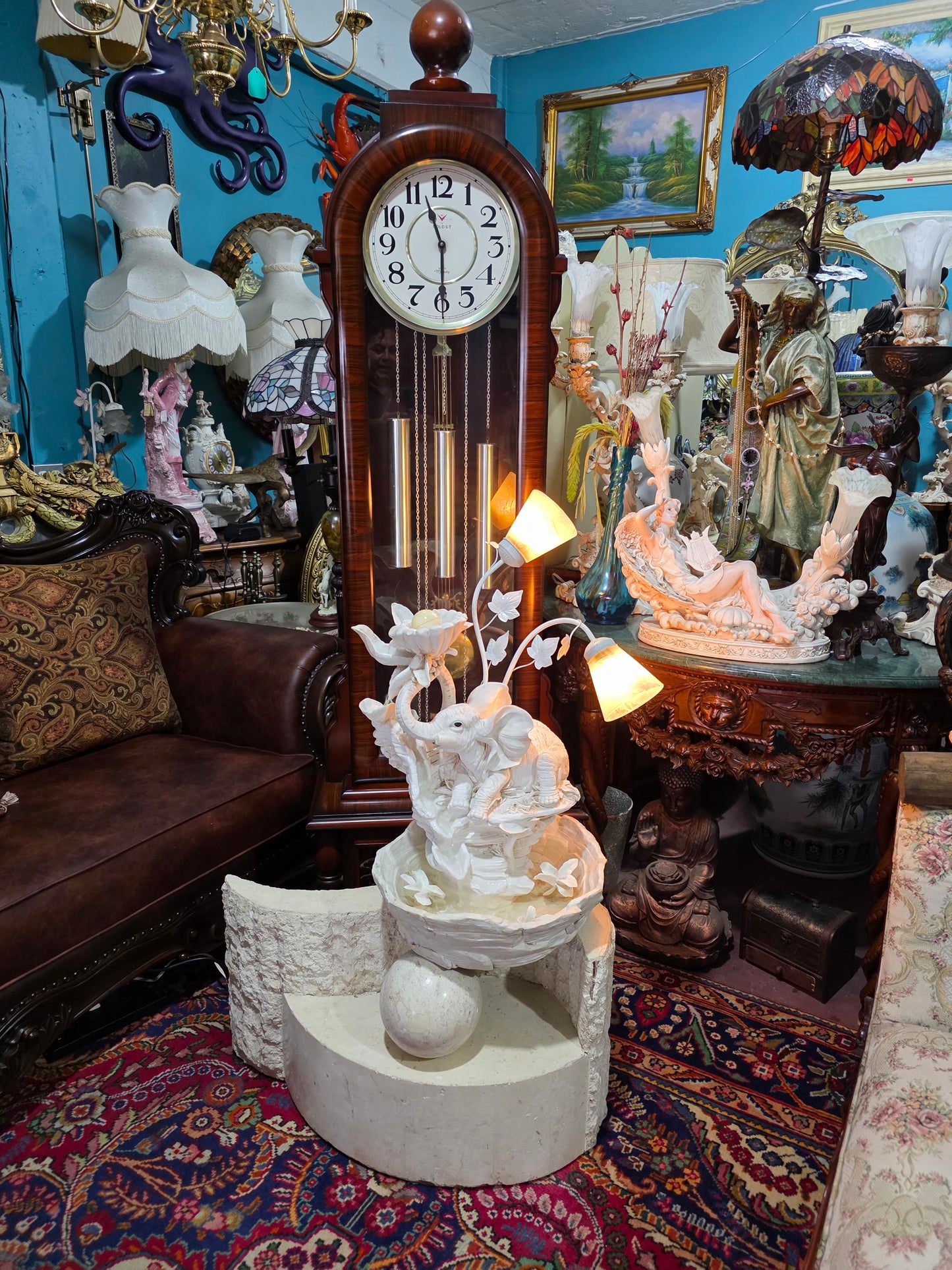 💧✨ Fuente Decorativa De Elefante con Iluminación – Elegancia y Arte en Rosarito Antiques ✨💧