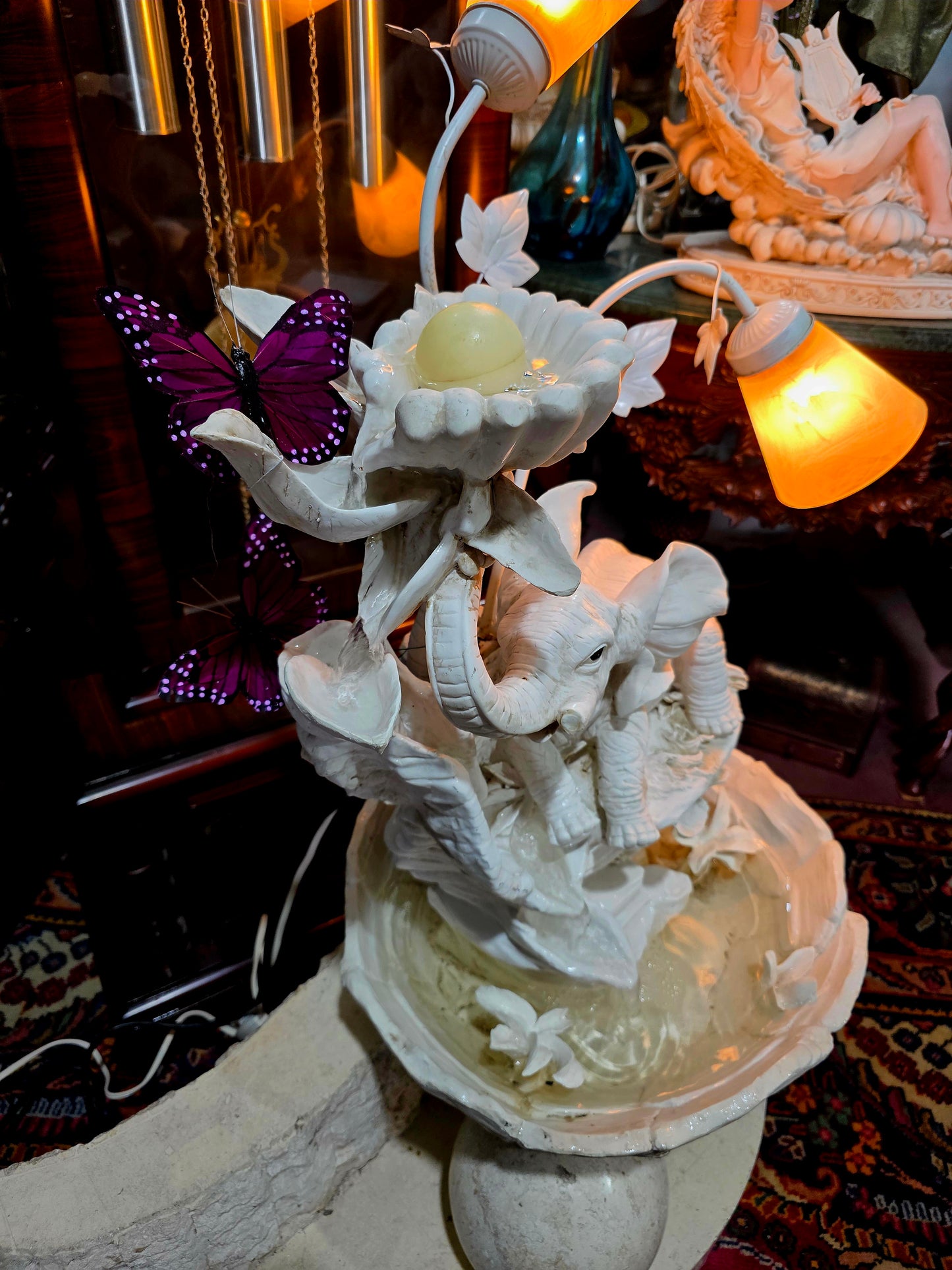 💧✨ Fuente Decorativa De Elefante con Iluminación – Elegancia y Arte en Rosarito Antiques ✨💧