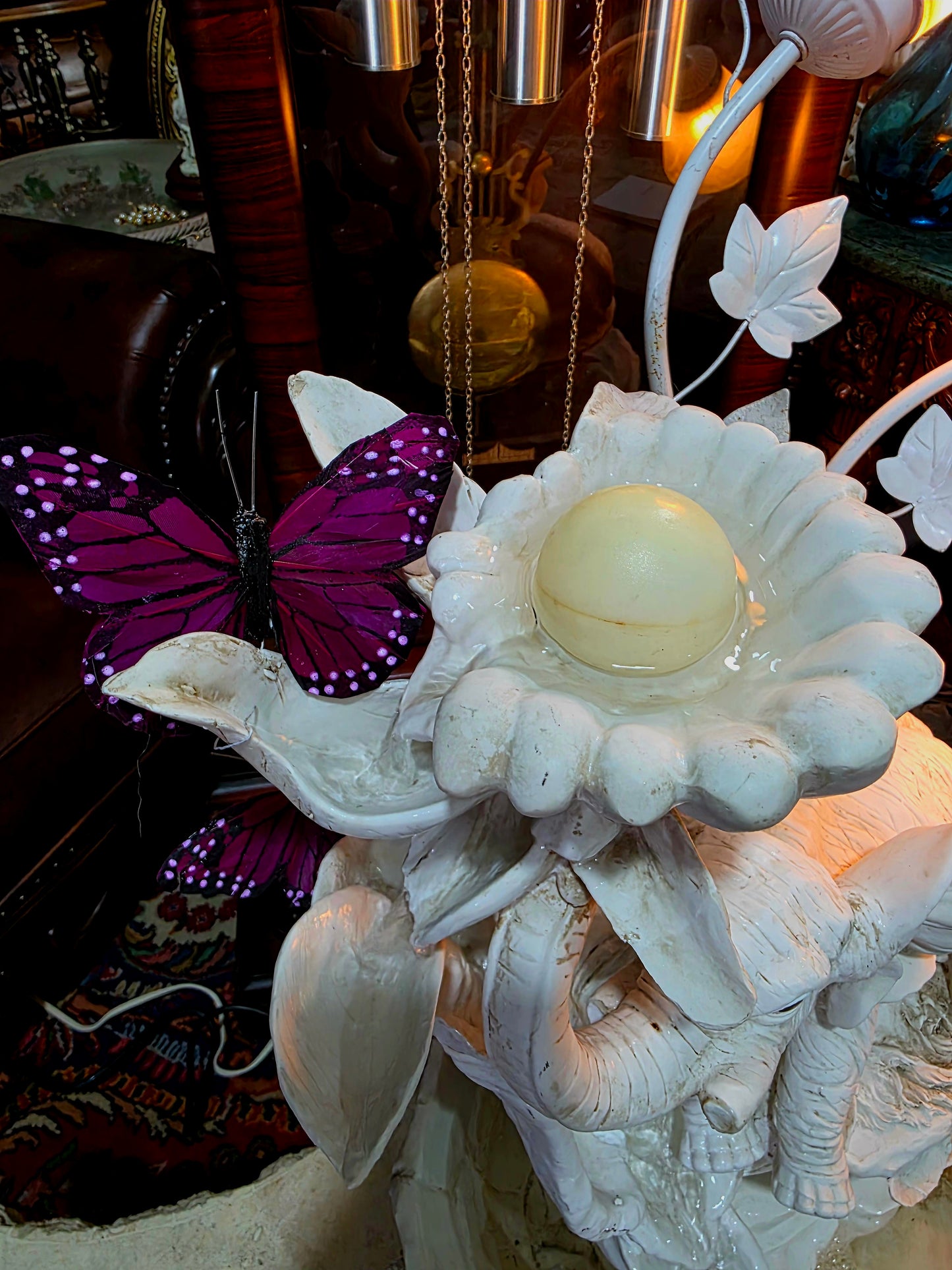 💧✨ Fuente Decorativa De Elefante con Iluminación – Elegancia y Arte en Rosarito Antiques ✨💧