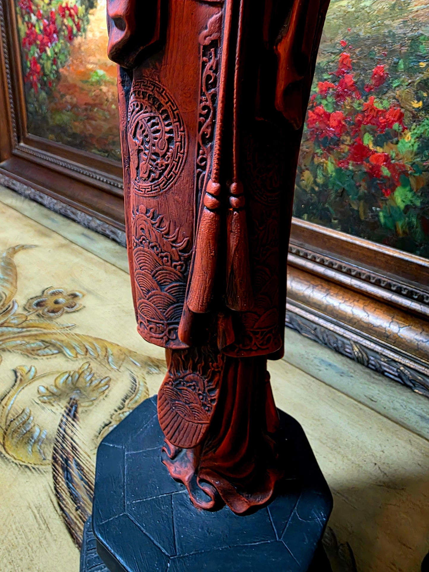 🐉✨ Figuras Chinas Vintage – Emperador y Emperatriz en Terracota ✨🐉