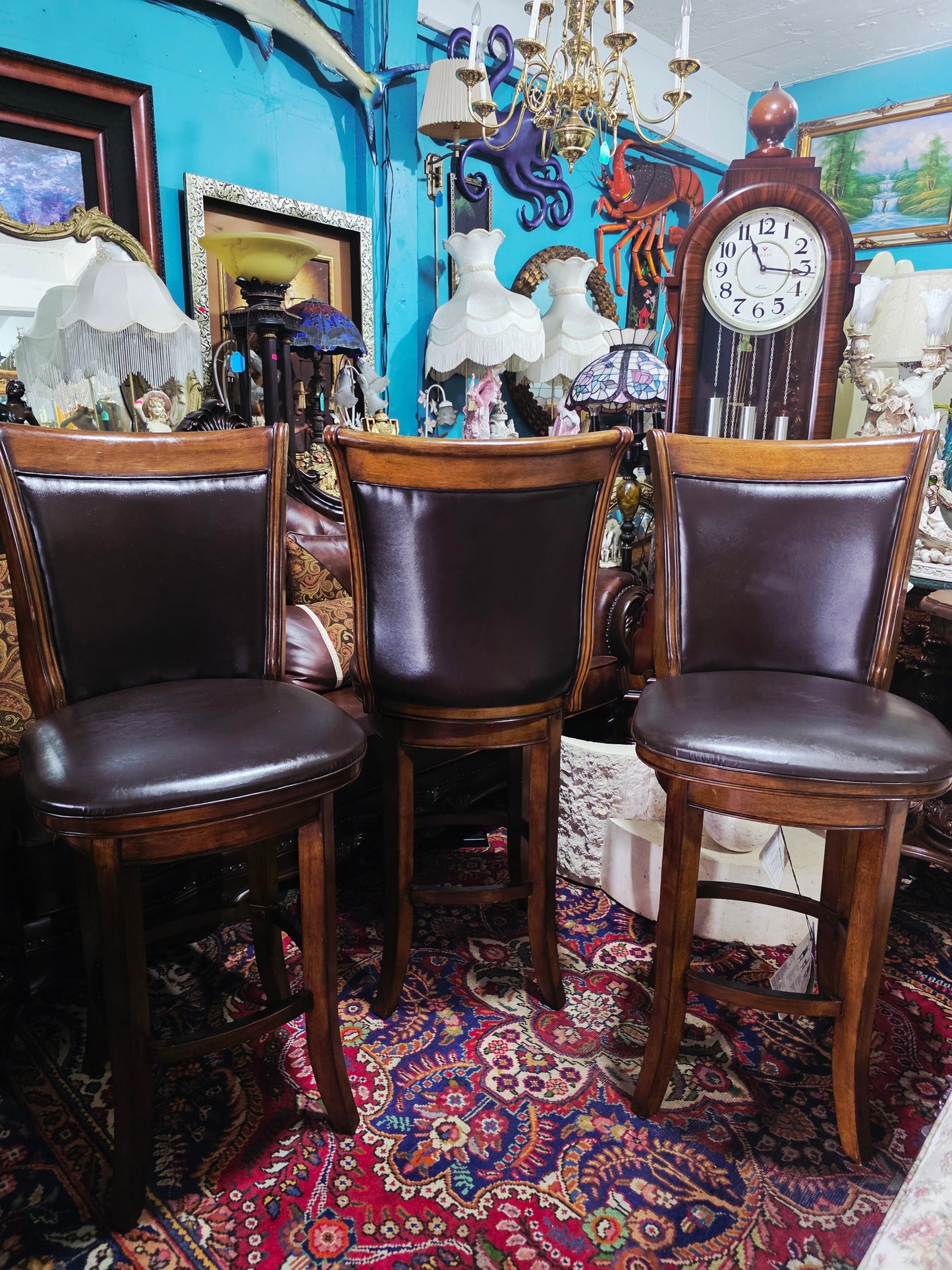 🪑🪑🪑🪑🪑 Conjunto de Bancos Giratorios de 5 Piezas, Elaborados por Harper Swivel Barstools 🪑🪑🪑🪑🪑