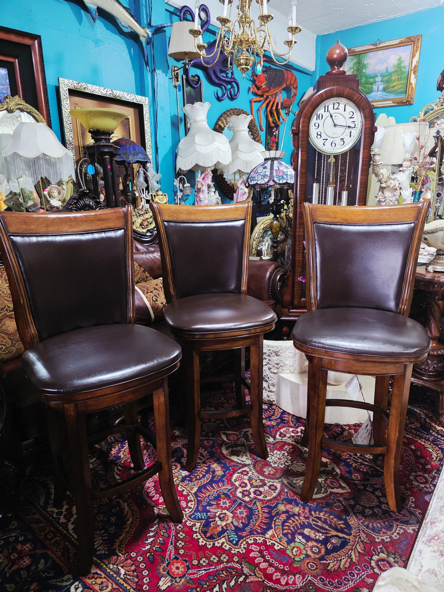 🪑🪑🪑🪑🪑 Conjunto de Bancos Giratorios de 5 Piezas, Elaborados por Harper Swivel Barstools 🪑🪑🪑🪑🪑