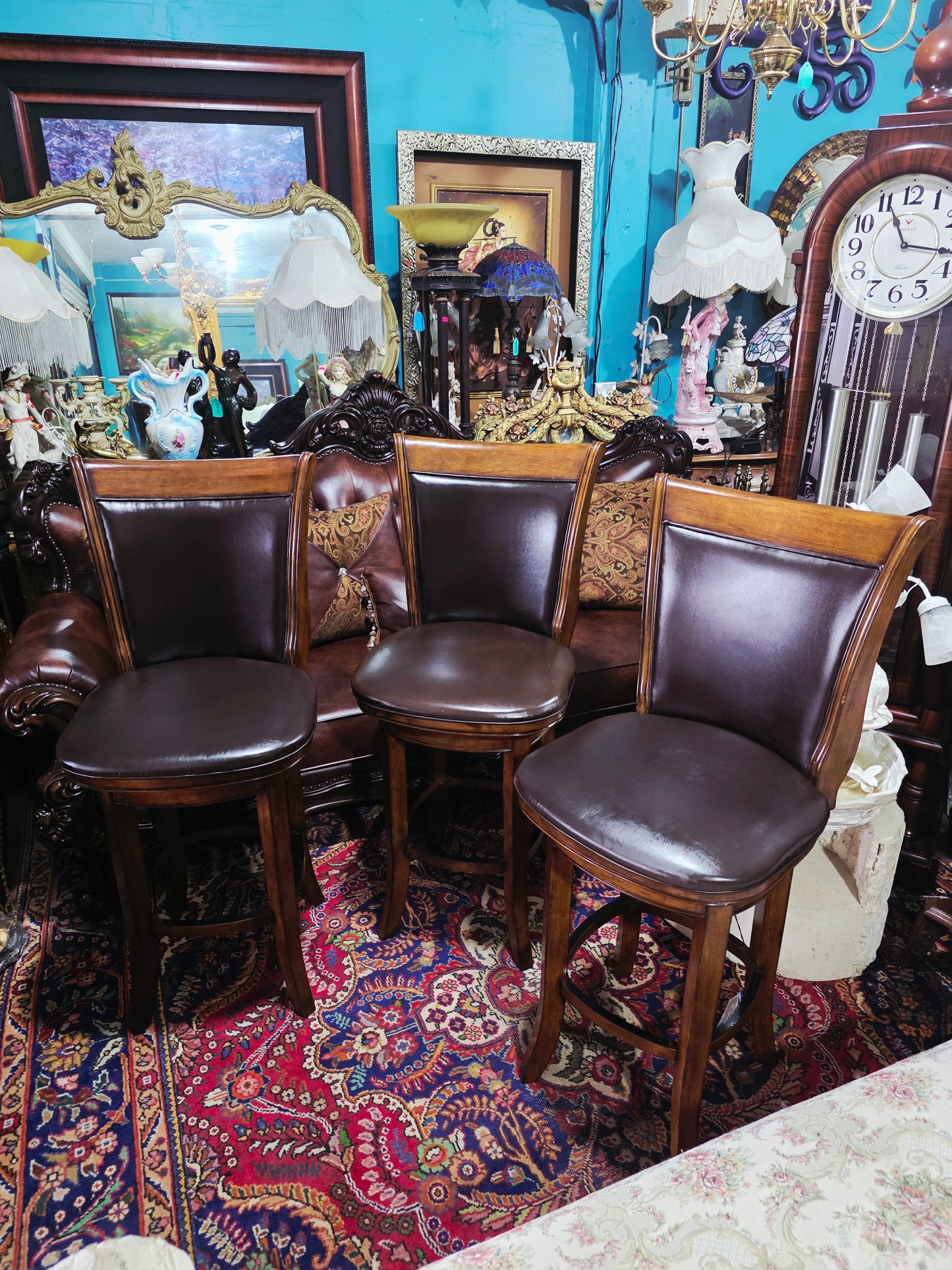 🪑🪑🪑🪑🪑 Conjunto de Bancos Giratorios de 5 Piezas, Elaborados por Harper Swivel Barstools 🪑🪑🪑🪑🪑
