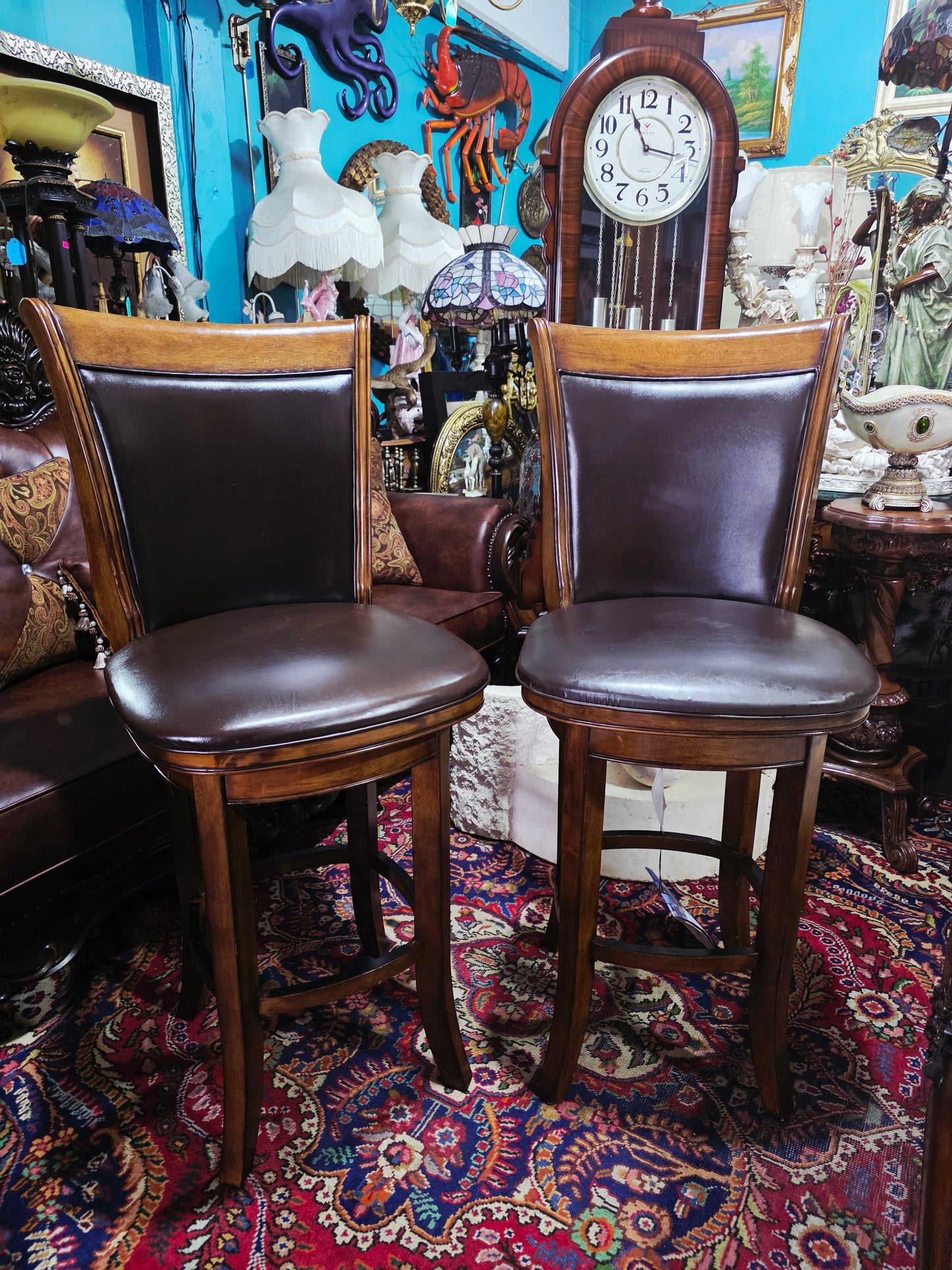 🪑🪑🪑🪑🪑 Conjunto de Bancos Giratorios de 5 Piezas, Elaborados por Harper Swivel Barstools 🪑🪑🪑🪑🪑