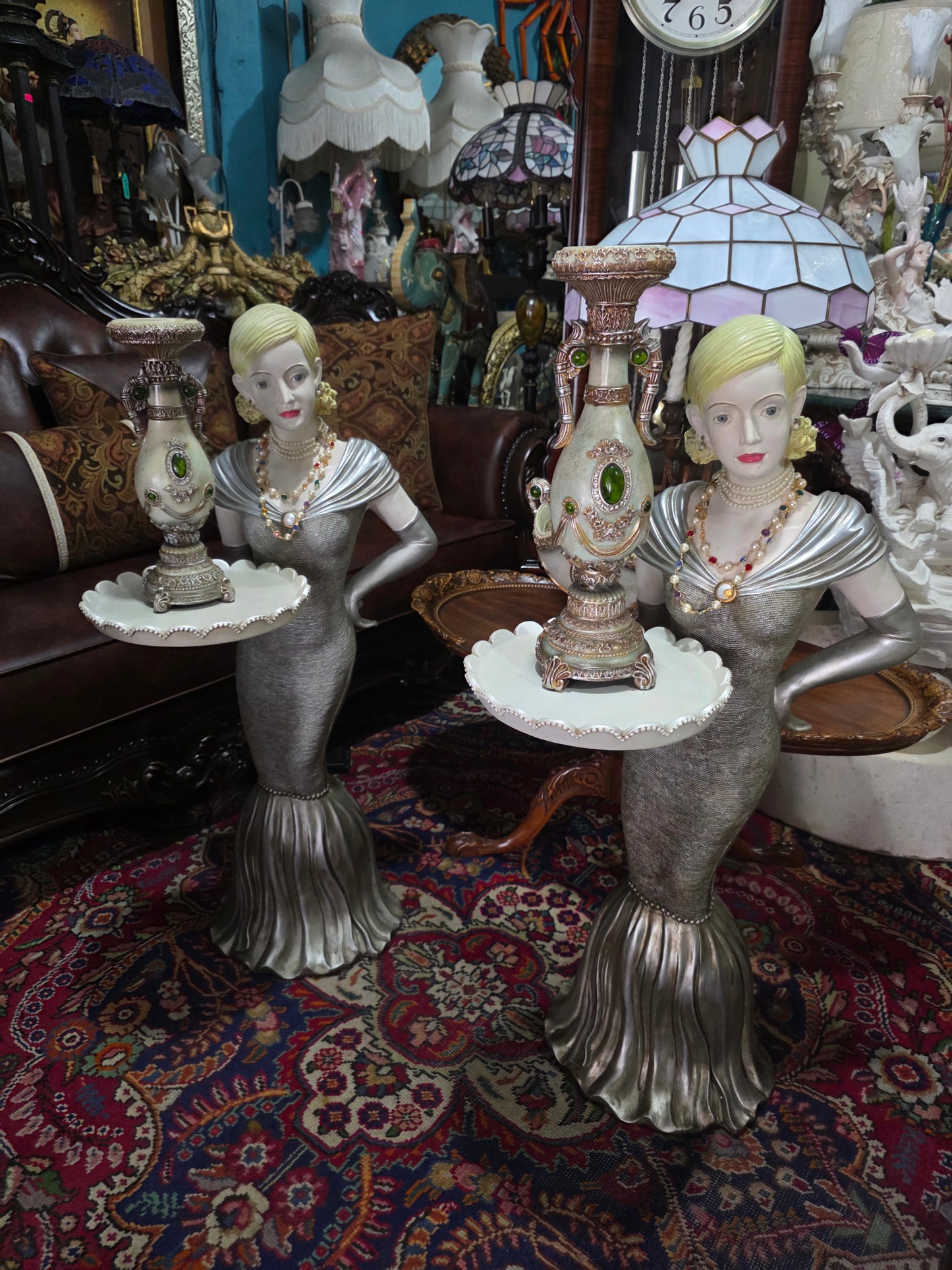 ✨ Elegant Decorative Sculptures – Exclusive Pair at Rosarito Antiques ✨
