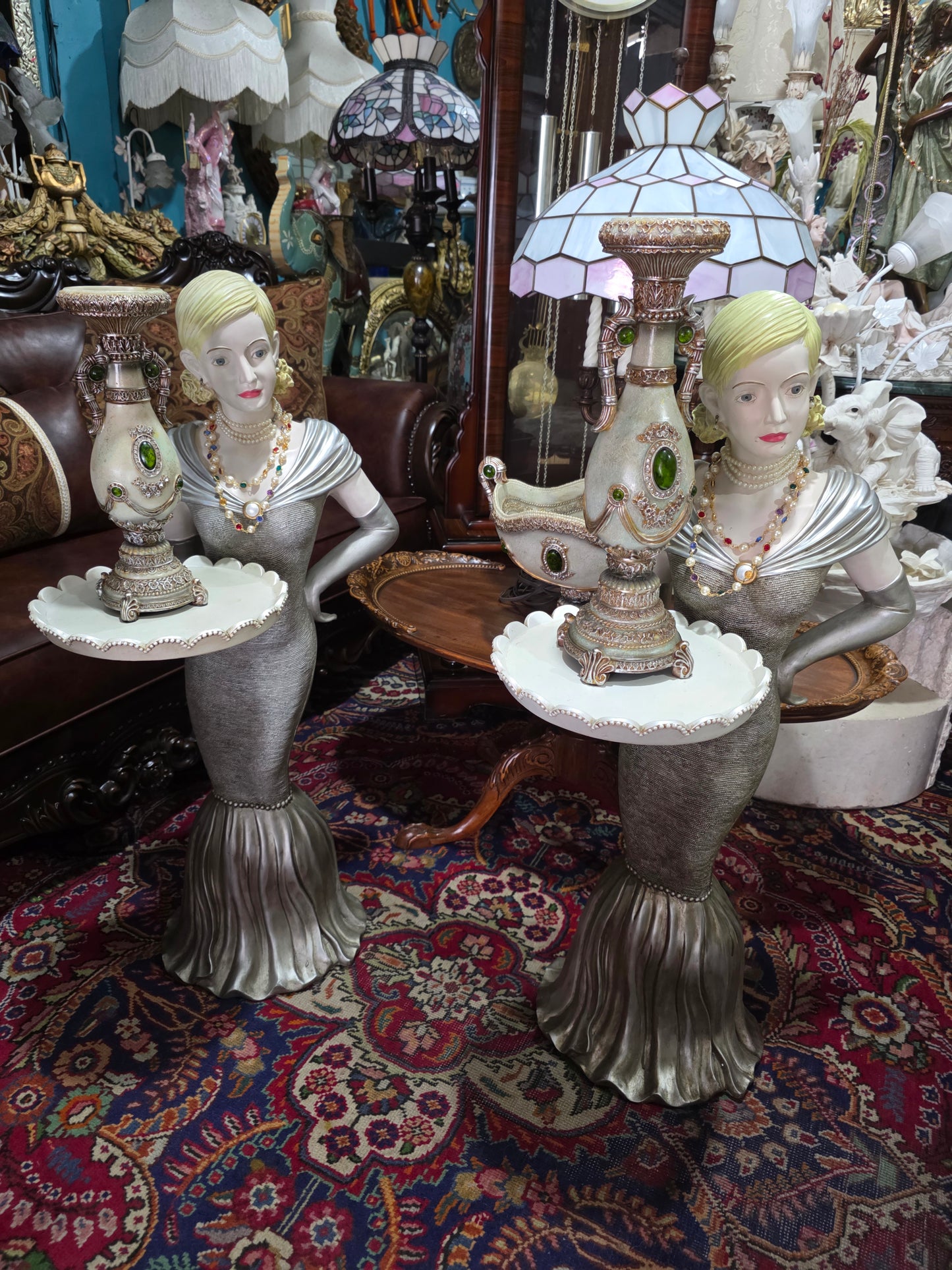 ✨ Elegant Decorative Sculptures – Exclusive Pair at Rosarito Antiques ✨