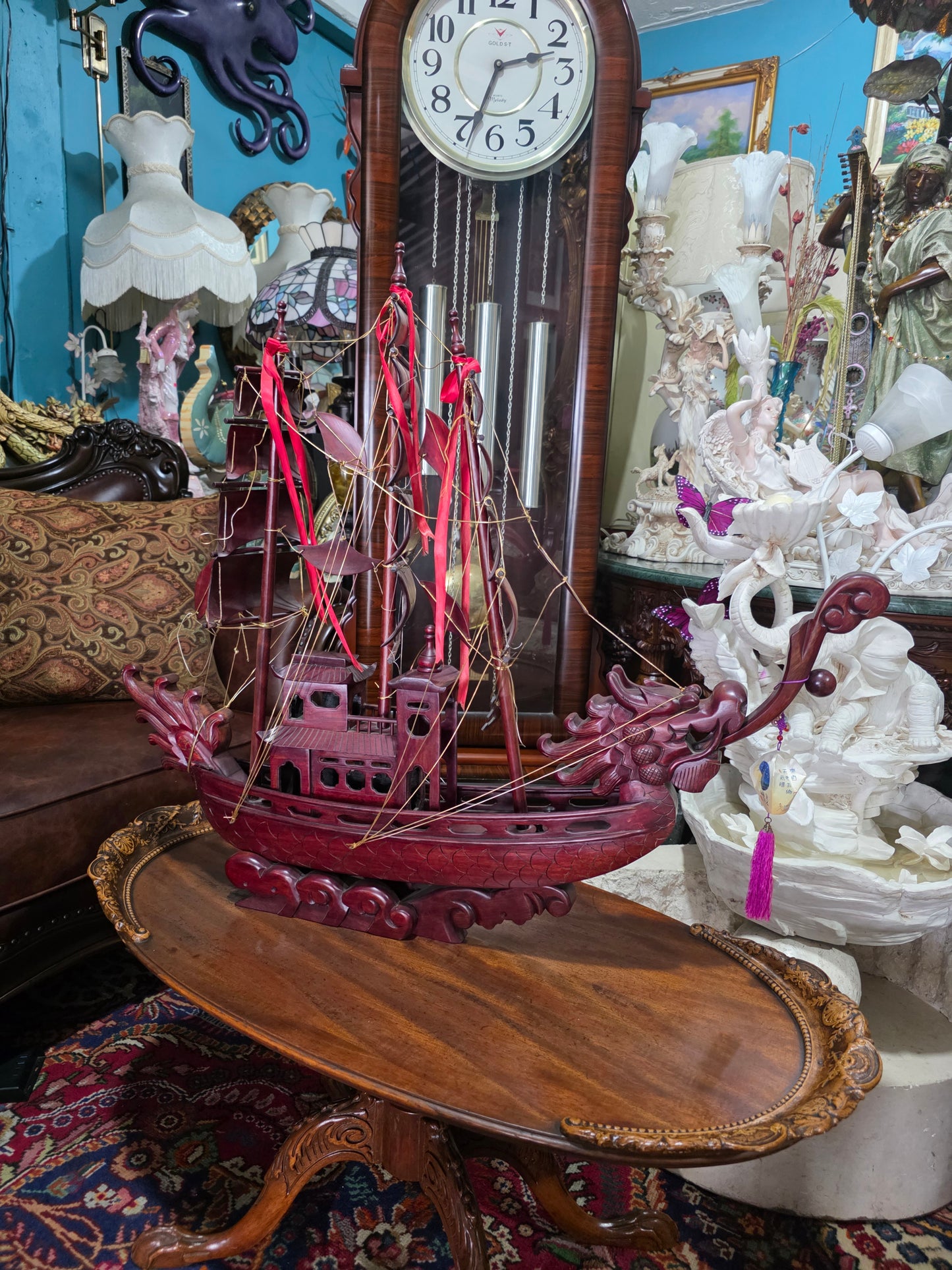 🚢🚢✨ Barco Oriental - Embárcate en la historia con esta majestuosa réplica de barco oriental ✨🚢
