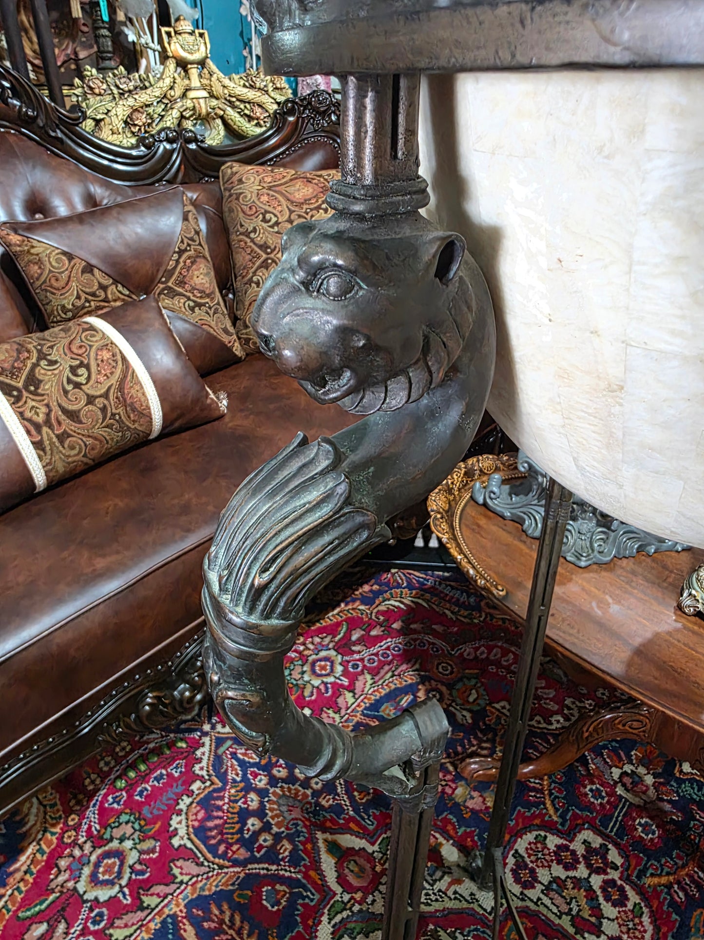🎉Luxury bronze and alabaster pedestal🎉
