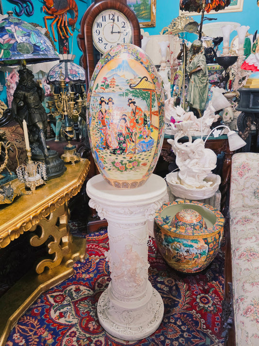 🐉💎 Huevo oriental de porcelana fina: el toque perfecto para tu decoracion💎🐉