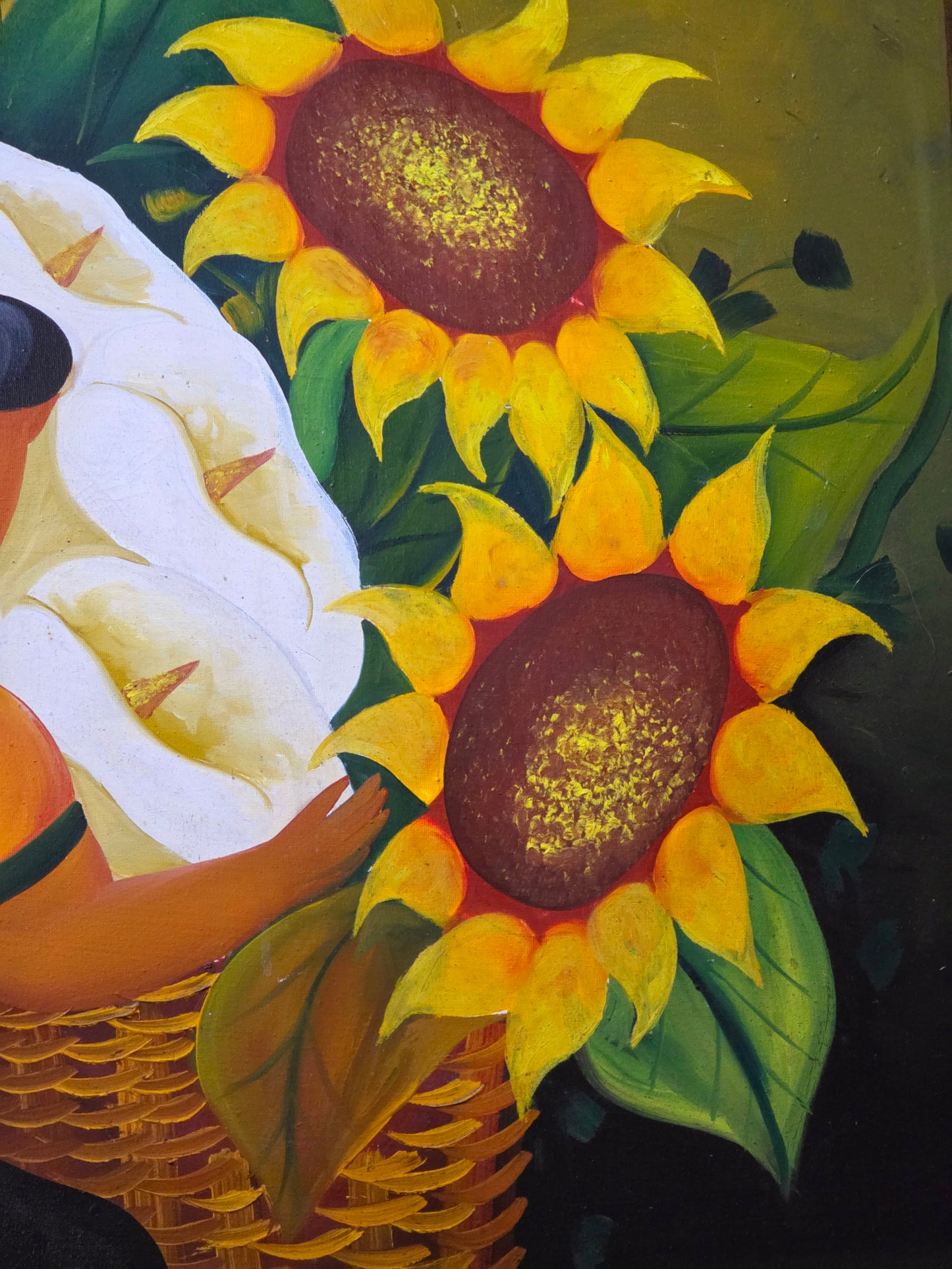 π¨ Vintage Painting with Classic Mexican Painting β Original Oil Painting with Rustic Frame π»pia)
