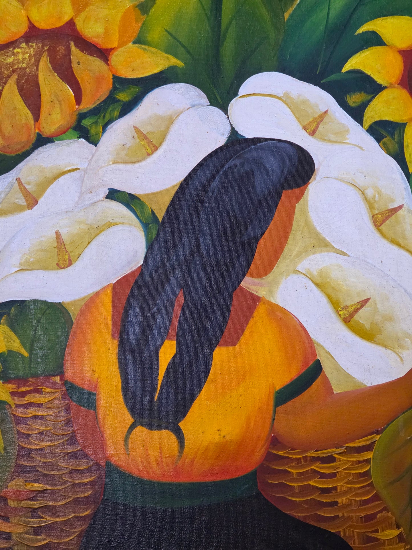 π¨ Vintage Painting with Classic Mexican Painting β Original Oil Painting with Rustic Frame π»pia)