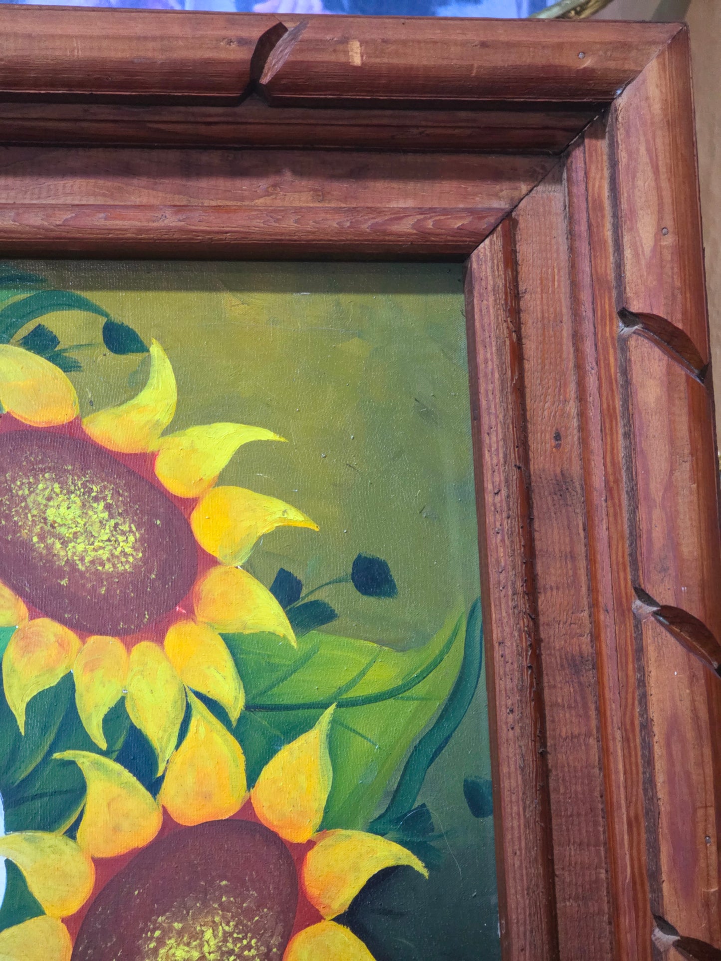 π¨ Vintage Painting with Classic Mexican Painting β Original Oil Painting with Rustic Frame π»pia)