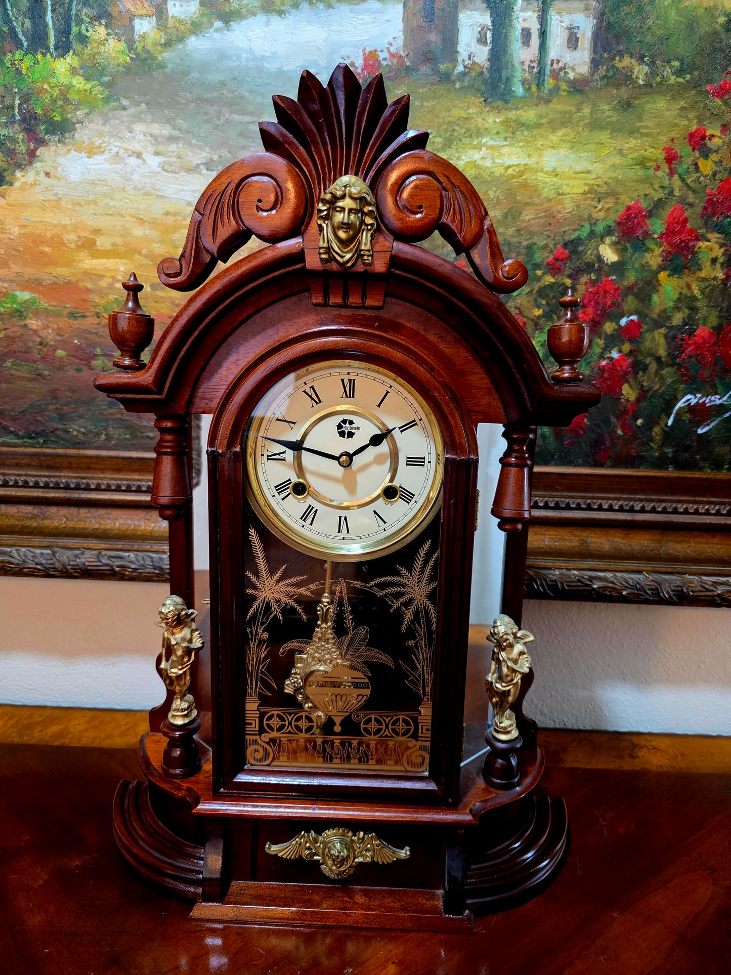 🕰️ Reloj Mecánico Westminster – Elegancia Atemporal en Rosarito Antiques 🕰️