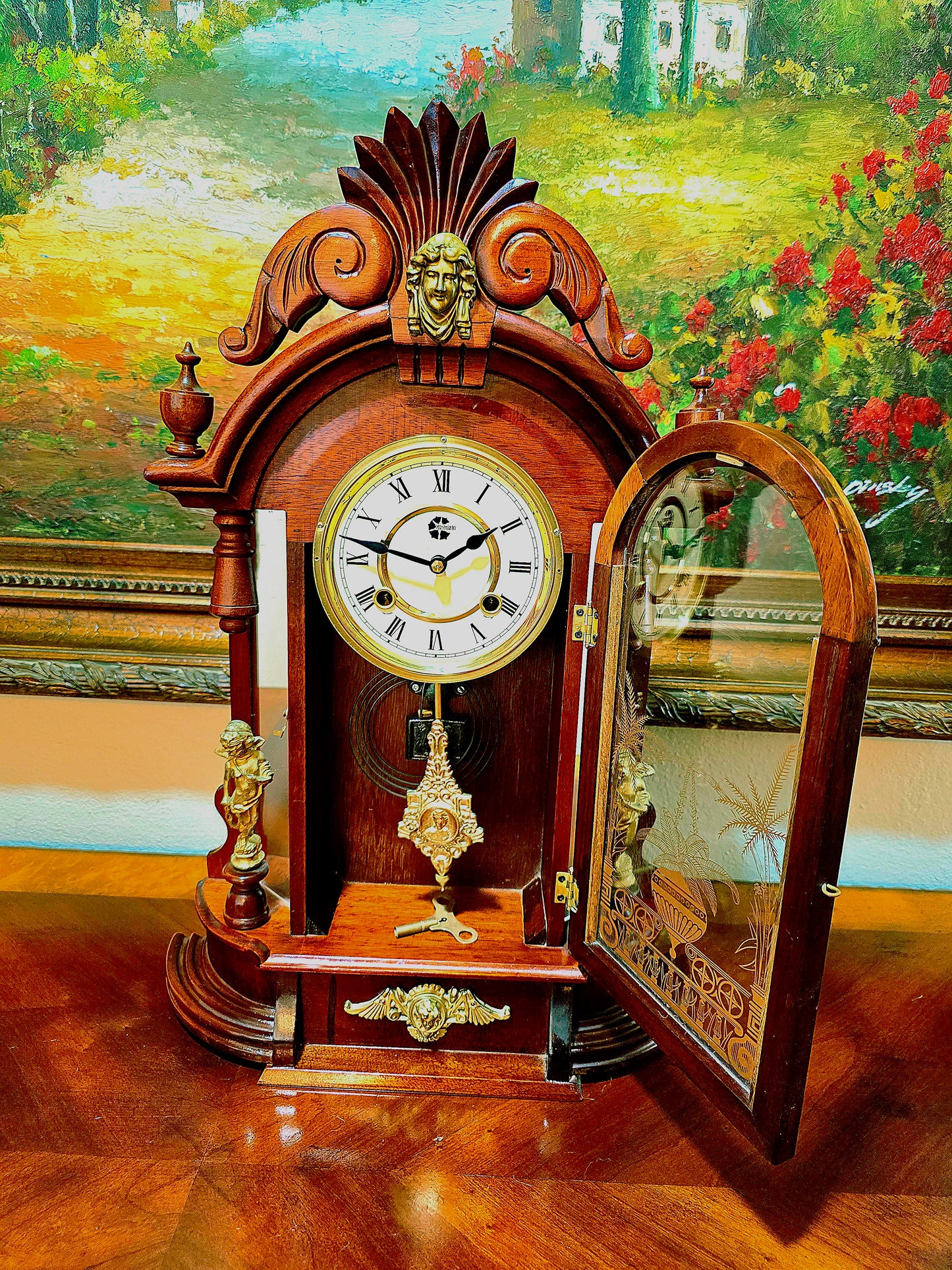 🕰️ Reloj Mecánico Westminster – Elegancia Atemporal en Rosarito Antiques 🕰️