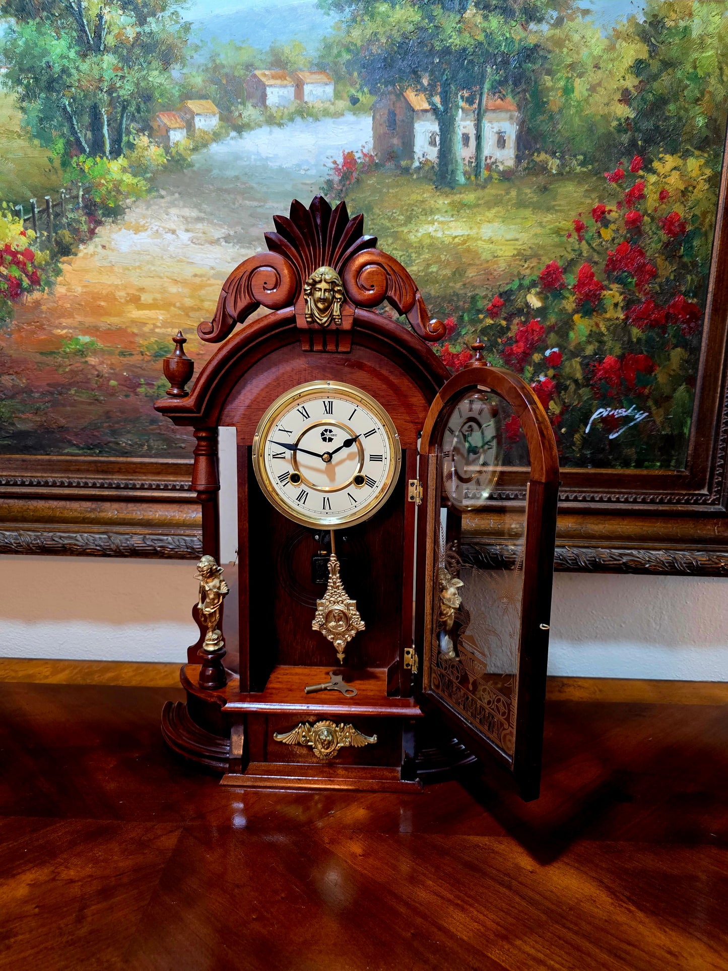 🕰️ Reloj Mecánico Westminster – Elegancia Atemporal en Rosarito Antiques 🕰️