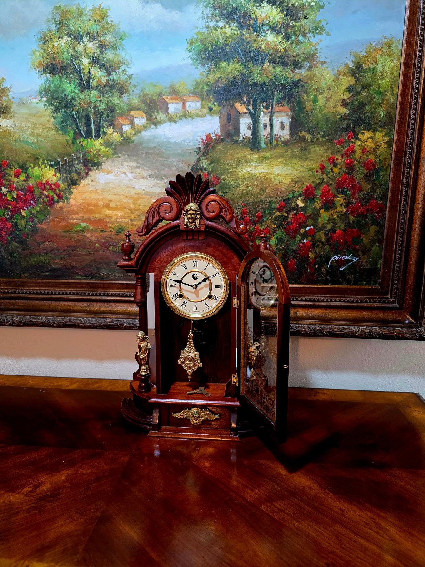 🕰️ Reloj Mecánico Westminster – Elegancia Atemporal en Rosarito Antiques 🕰️