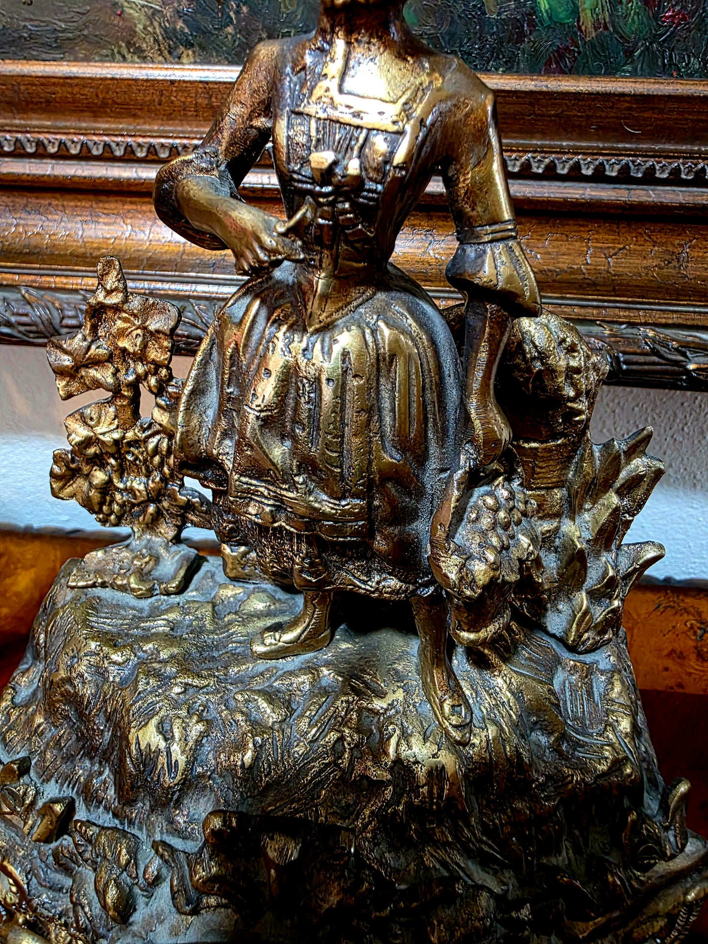 🕰️✨ Majestuoso Juego de Reloj y Candelabros de Bronce – Arte Clásico Alemán del Siglo XIX ✨🕰️