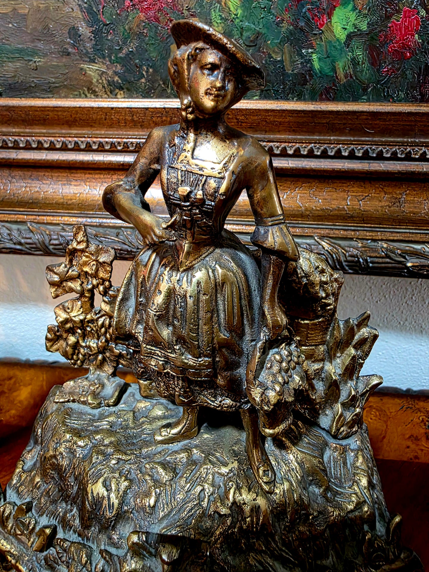 🕰️✨ Majestuoso Juego de Reloj y Candelabros de Bronce – Arte Clásico Alemán del Siglo XIX ✨🕰️