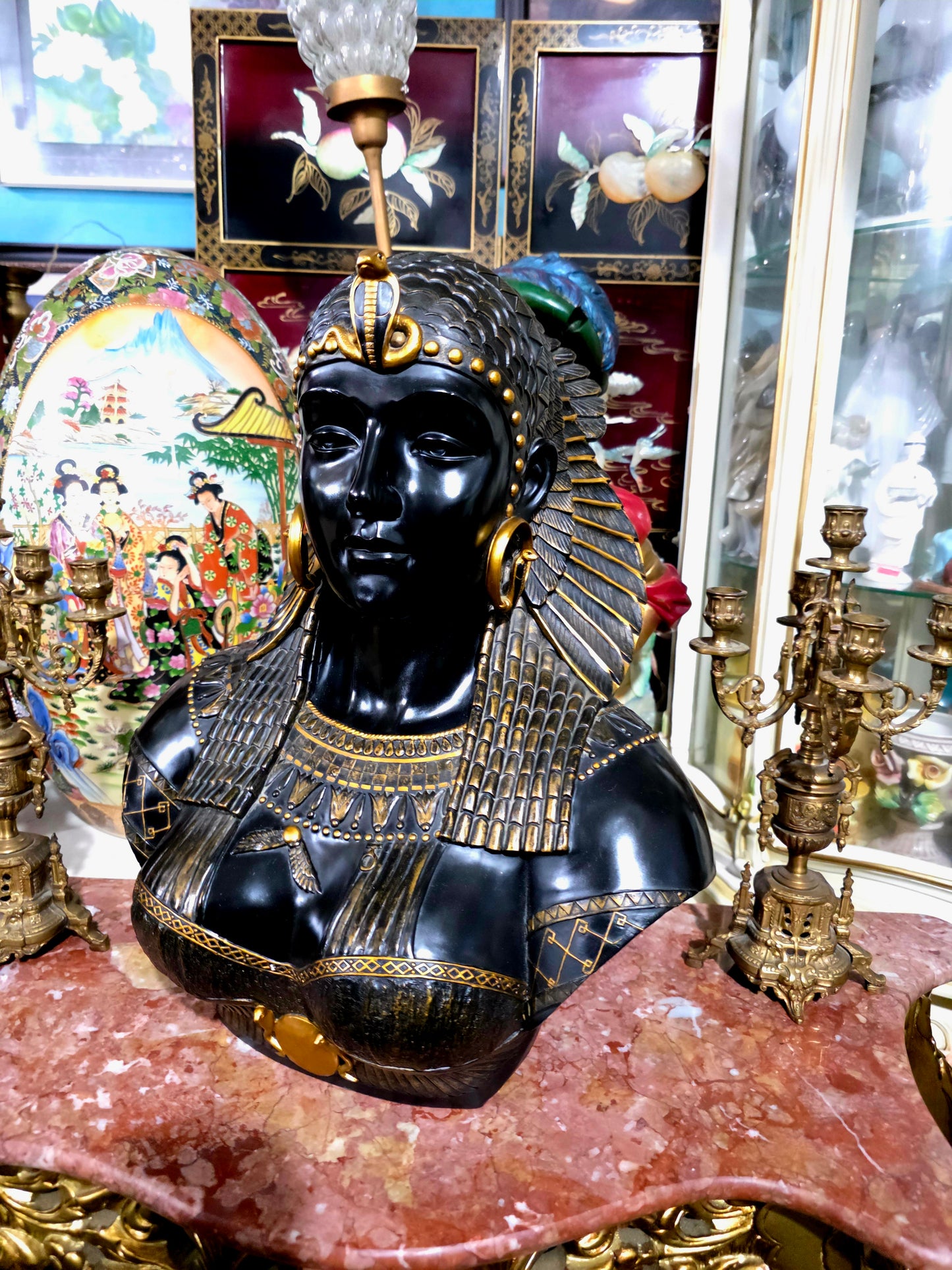 👑 Busto de Cleopatra – Replica de Museo en Resina Fundida