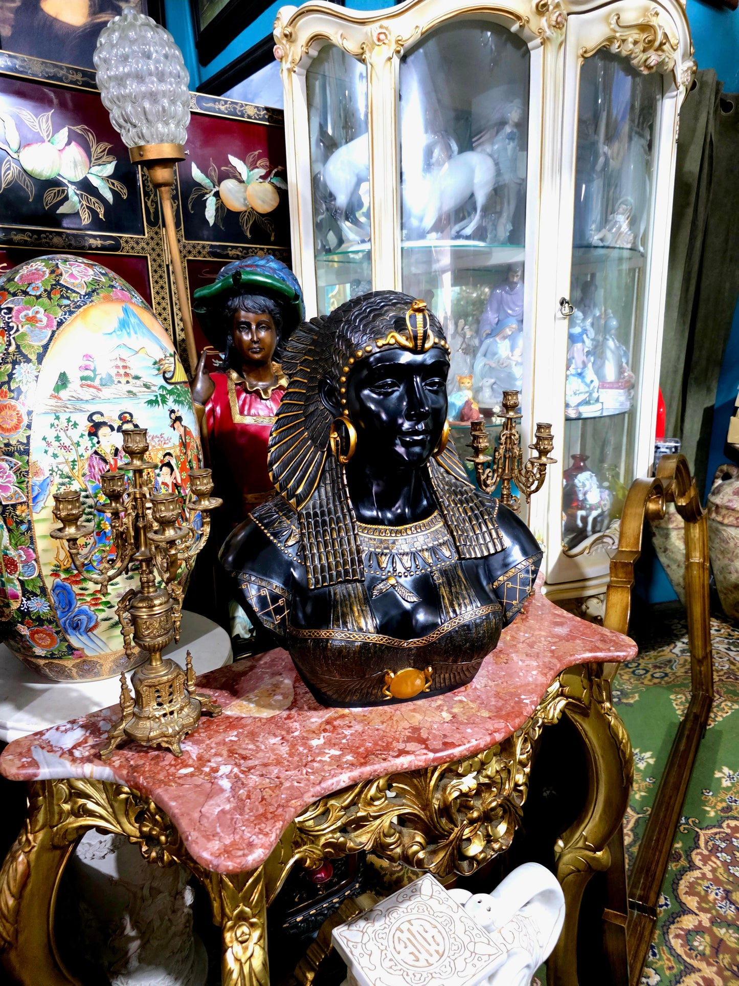 👑 Busto de Cleopatra – Replica de Museo en Resina Fundida