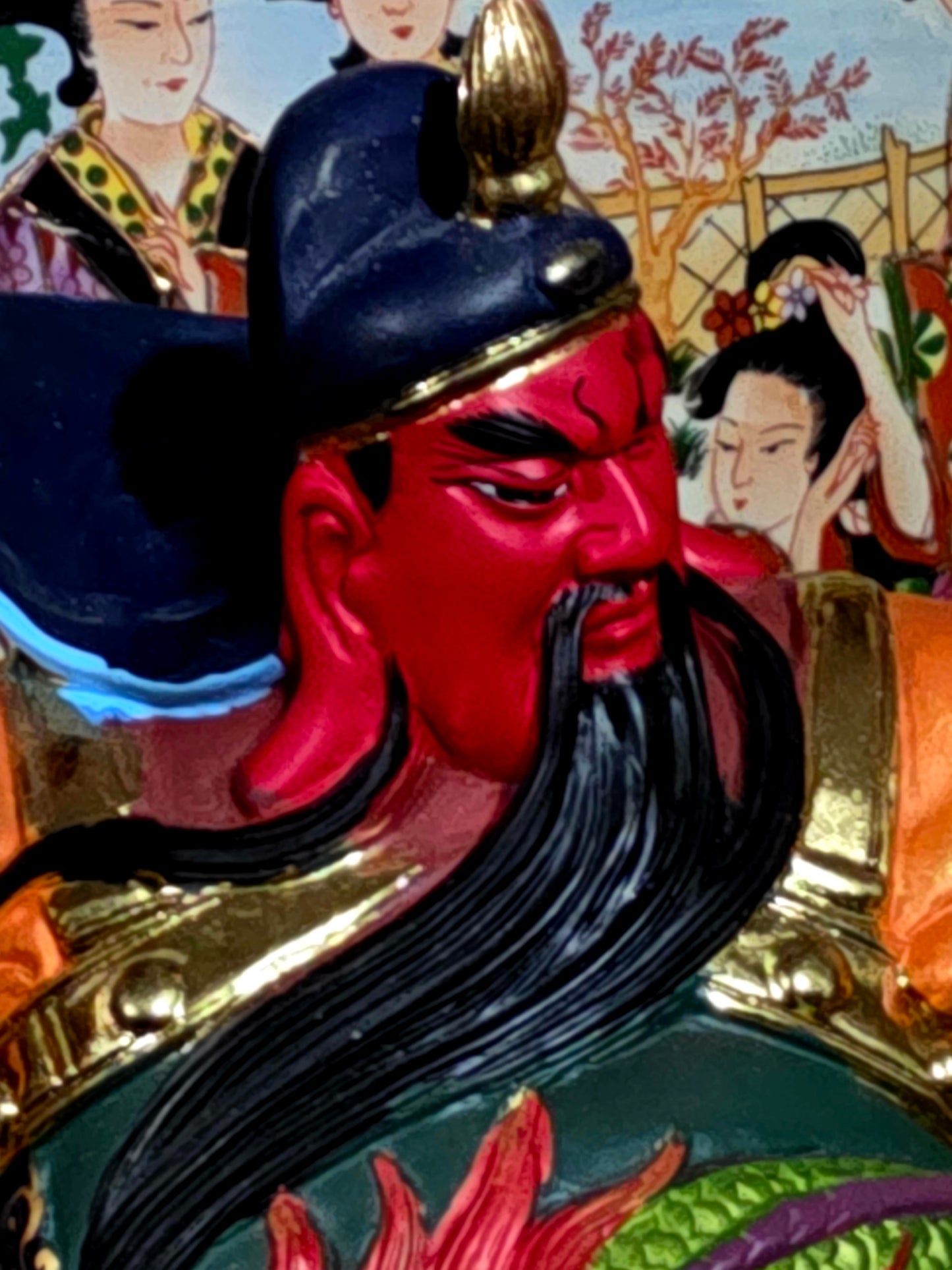 ✨ Estatua de Guan Yu – Dios de la Riqueza y la Fortuna ✨