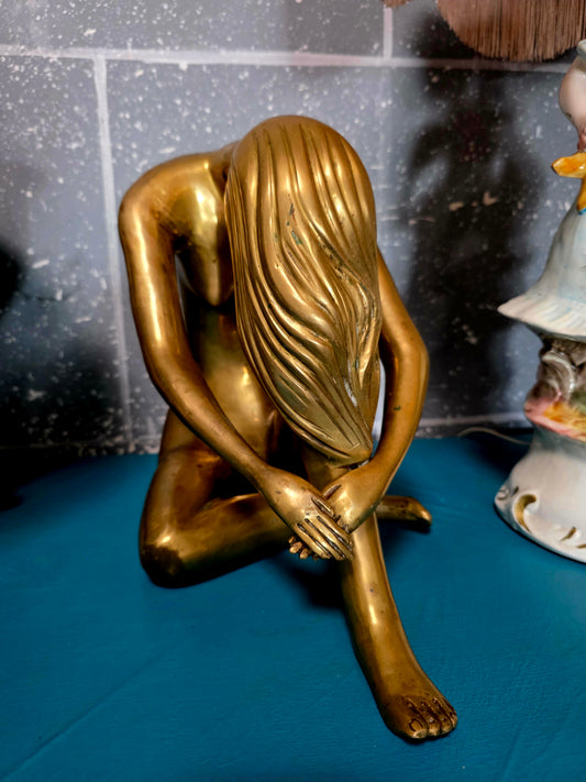 🔱Escultura de Mujer en Bronce Solido - Atribuida a Itzik Ben Shalom🔱