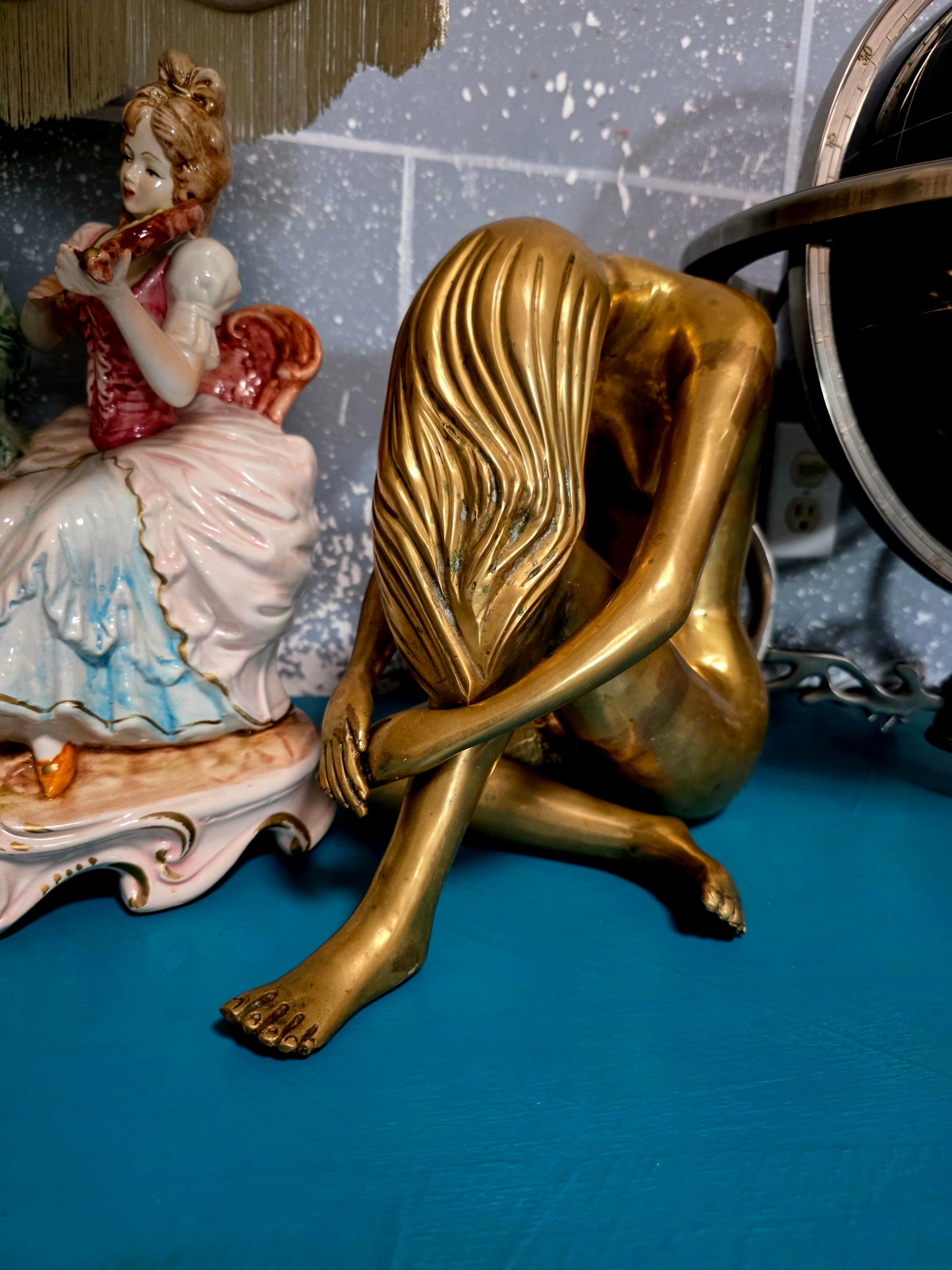 🔱Escultura de Mujer en Bronce Solido - Atribuida a Itzik Ben Shalom🔱