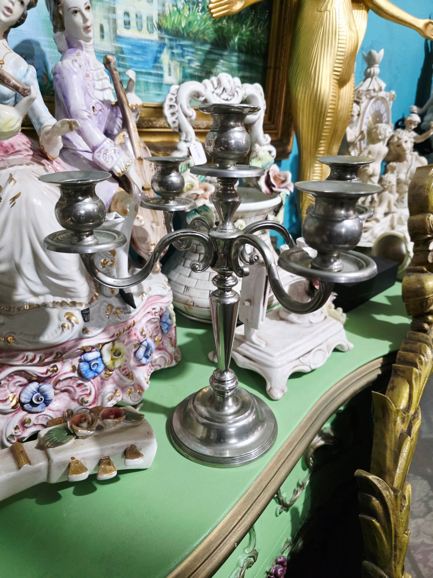 🔥🕯️🔥Candelabro de Acero Inoxidable — Diseño Clásico con Brillo Contemporáneo 🔥🕯️🔥