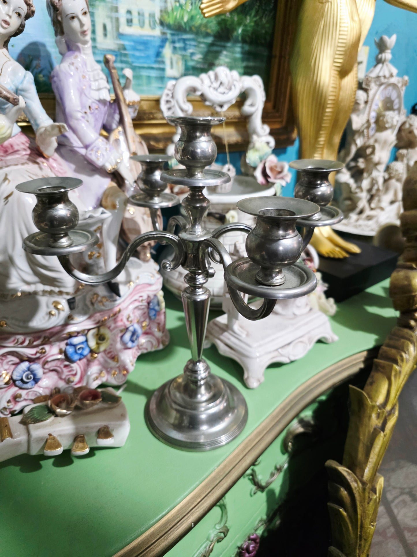 🔥🕯️🔥Candelabro de Acero Inoxidable — Diseño Clásico con Brillo Contemporáneo 🔥🕯️🔥