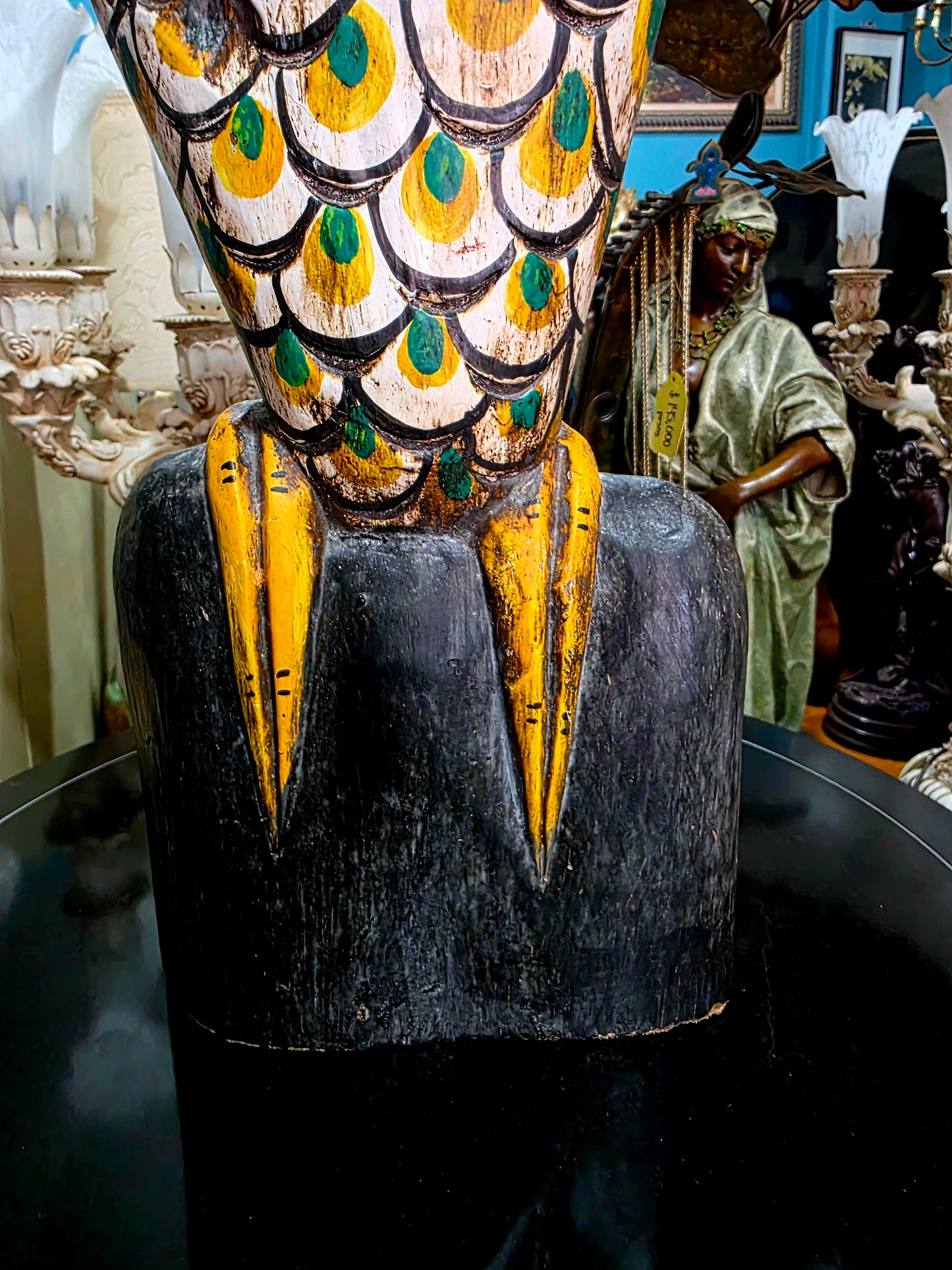 🌺Tucan tallado a mano – Escultura de madera🌺