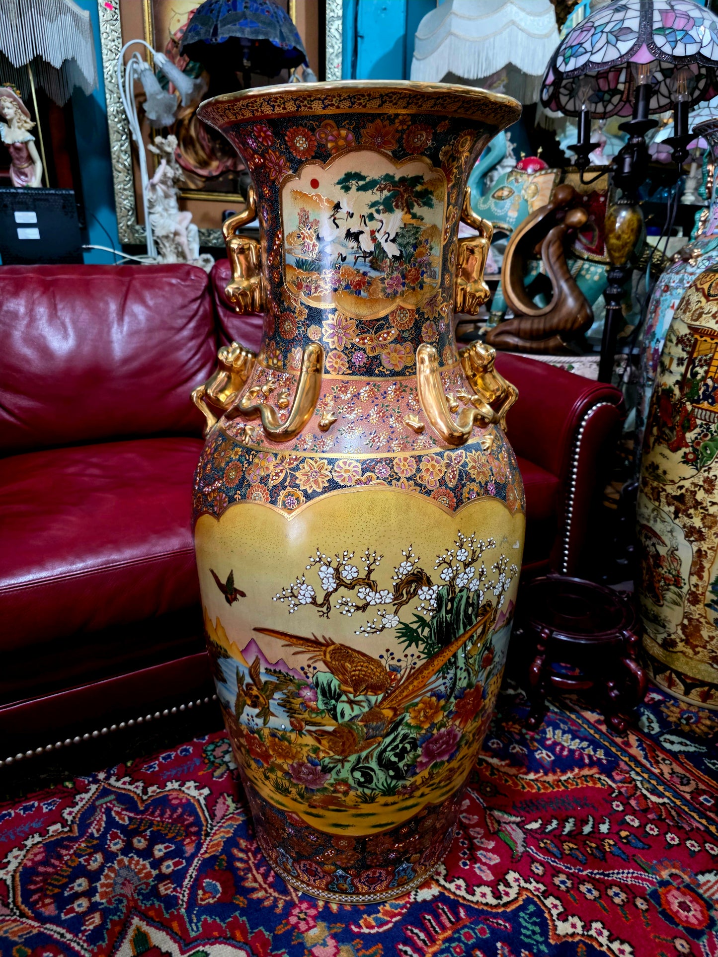 🎎🏮 🇨🇳 Jarron Imperial Satsuma – Arte Cerámico de Gran Escala🏮🎎🇨🇳