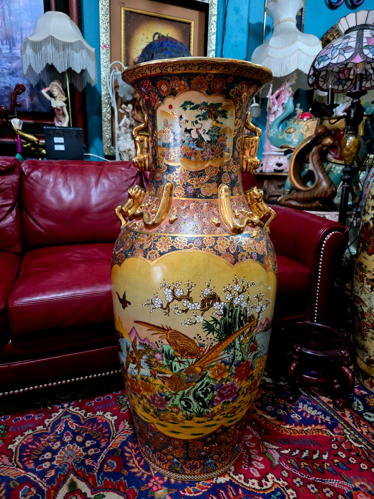 🎎🏮 🇨🇳 Jarron Imperial Satsuma – Arte Cerámico de Gran Escala🏮🎎🇨🇳