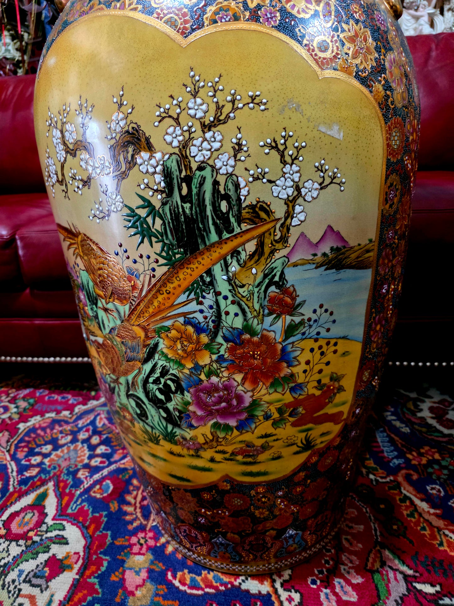 🎎🏮 🇨🇳 Jarron Imperial Satsuma – Arte Cerámico de Gran Escala🏮🎎🇨🇳