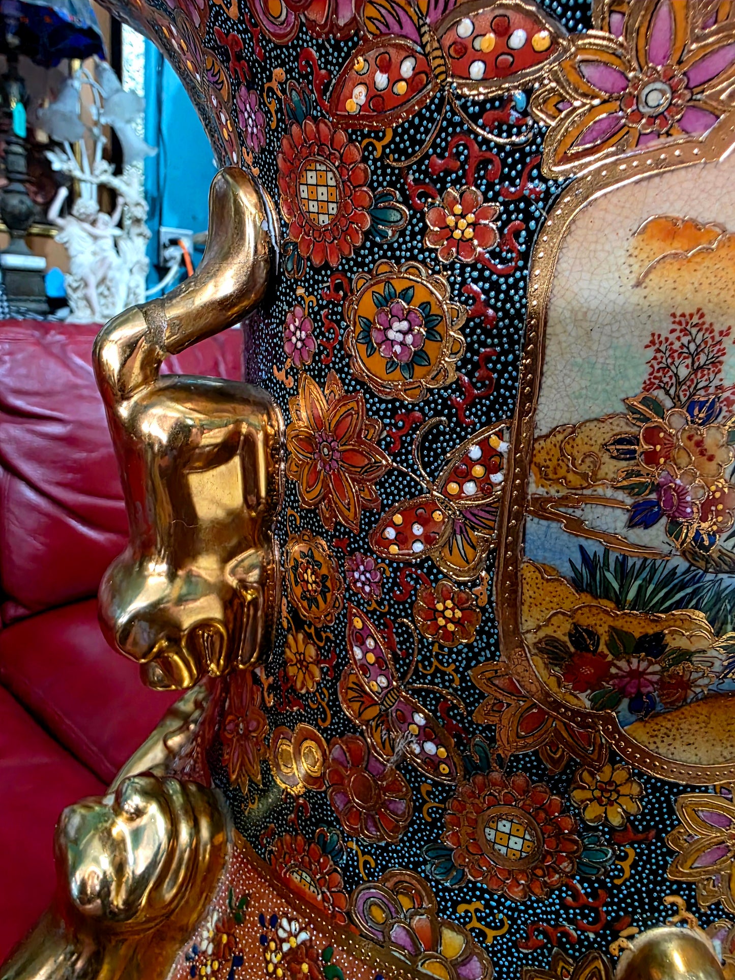 🎎🏮 🇨🇳 Jarron Imperial Satsuma – Arte Cerámico de Gran Escala🏮🎎🇨🇳