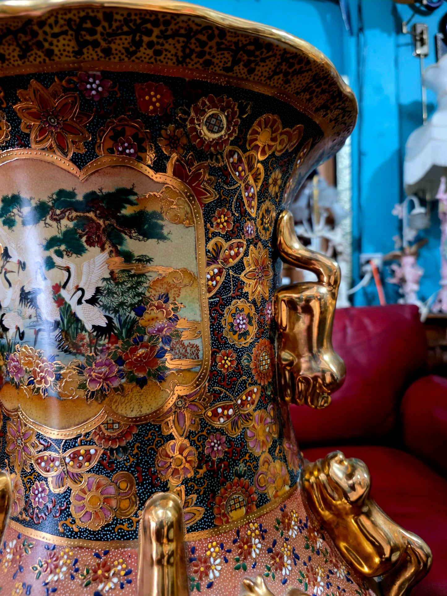 🎎🏮 🇨🇳 Jarron Imperial Satsuma – Arte Cerámico de Gran Escala🏮🎎🇨🇳