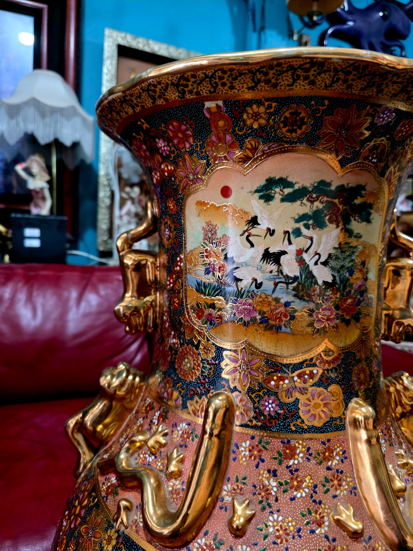 🎎🏮 🇨🇳 Jarron Imperial Satsuma – Arte Cerámico de Gran Escala🏮🎎🇨🇳