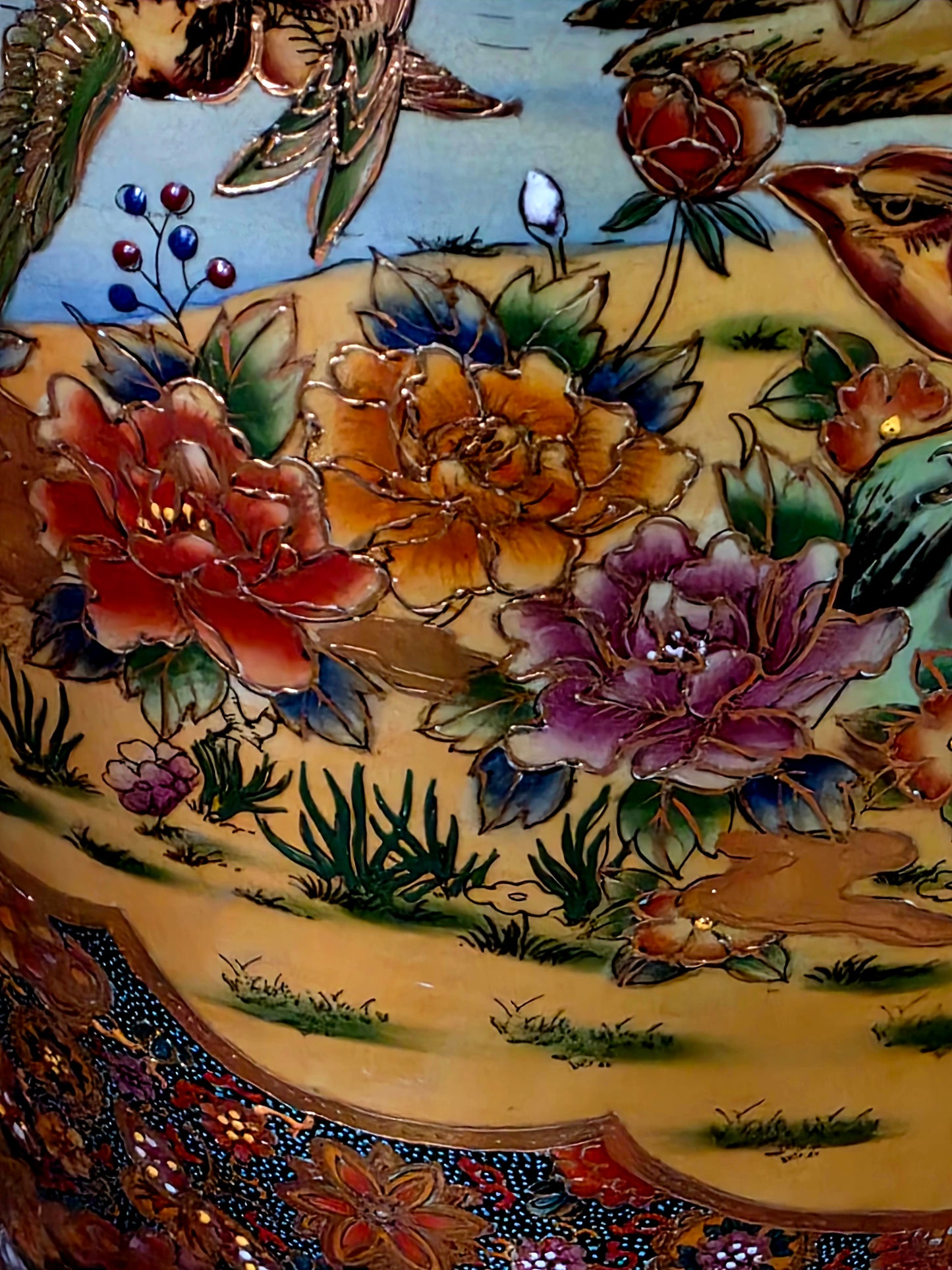 🎎🏮 🇨🇳 Jarron Imperial Satsuma – Arte Cerámico de Gran Escala🏮🎎🇨🇳