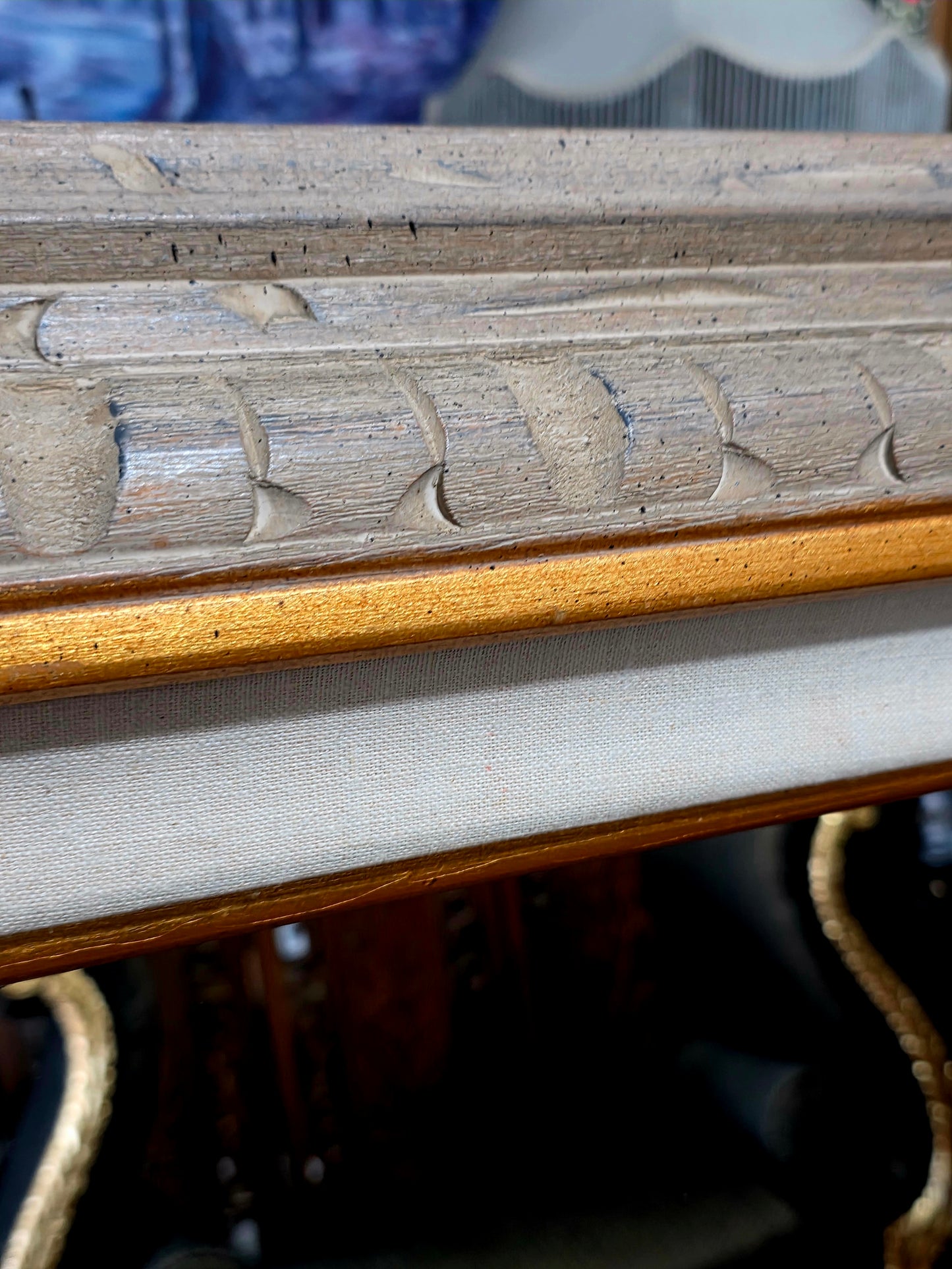 πͺ Mirror with Wooden Frame β Timeless Reflection with Gold Leaf β¨